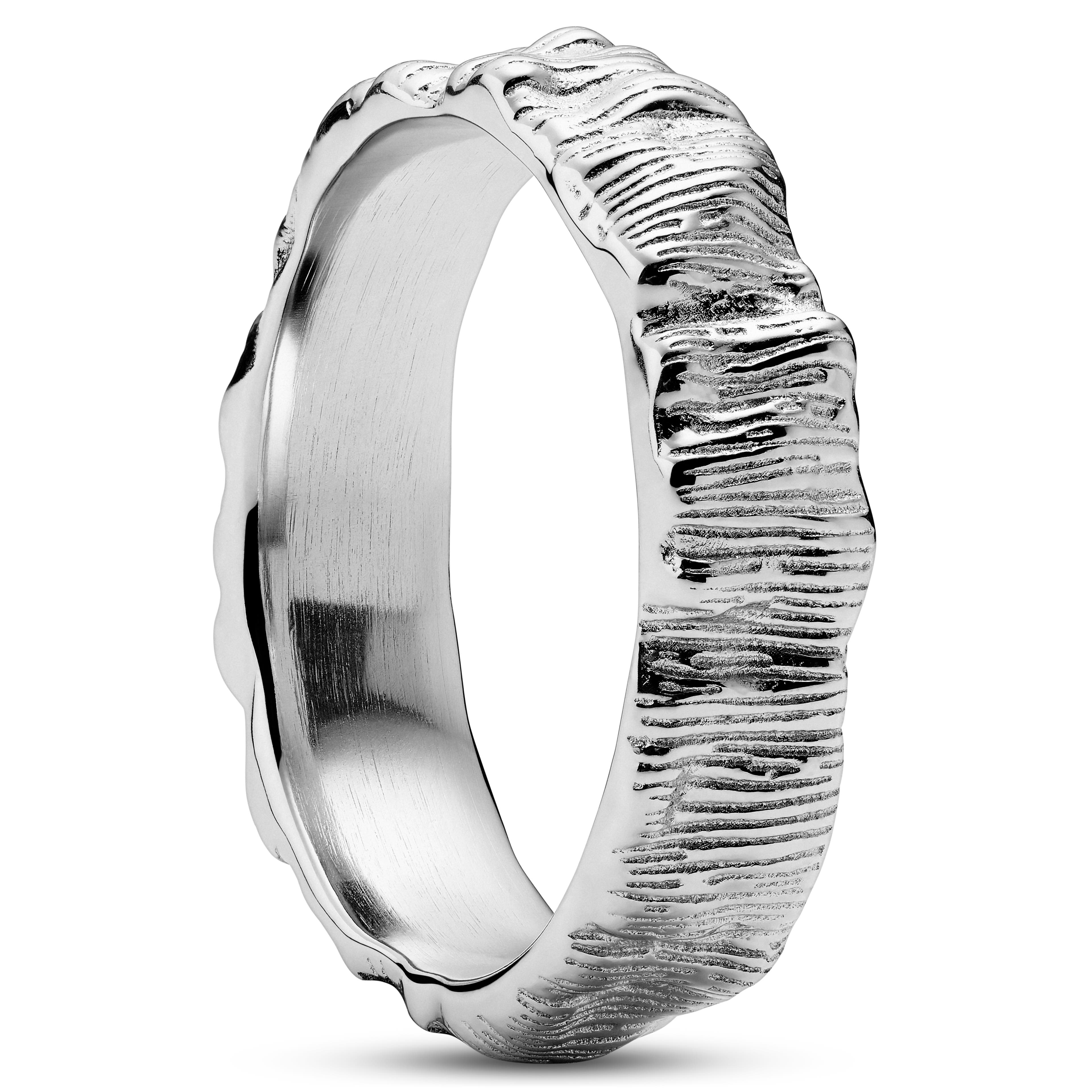 Rustic | Jednoduchý rustikálny prsteň z mincového striebra 925 Rustic | Jednoduchý rustikálny prsteň z mincového striebra 925