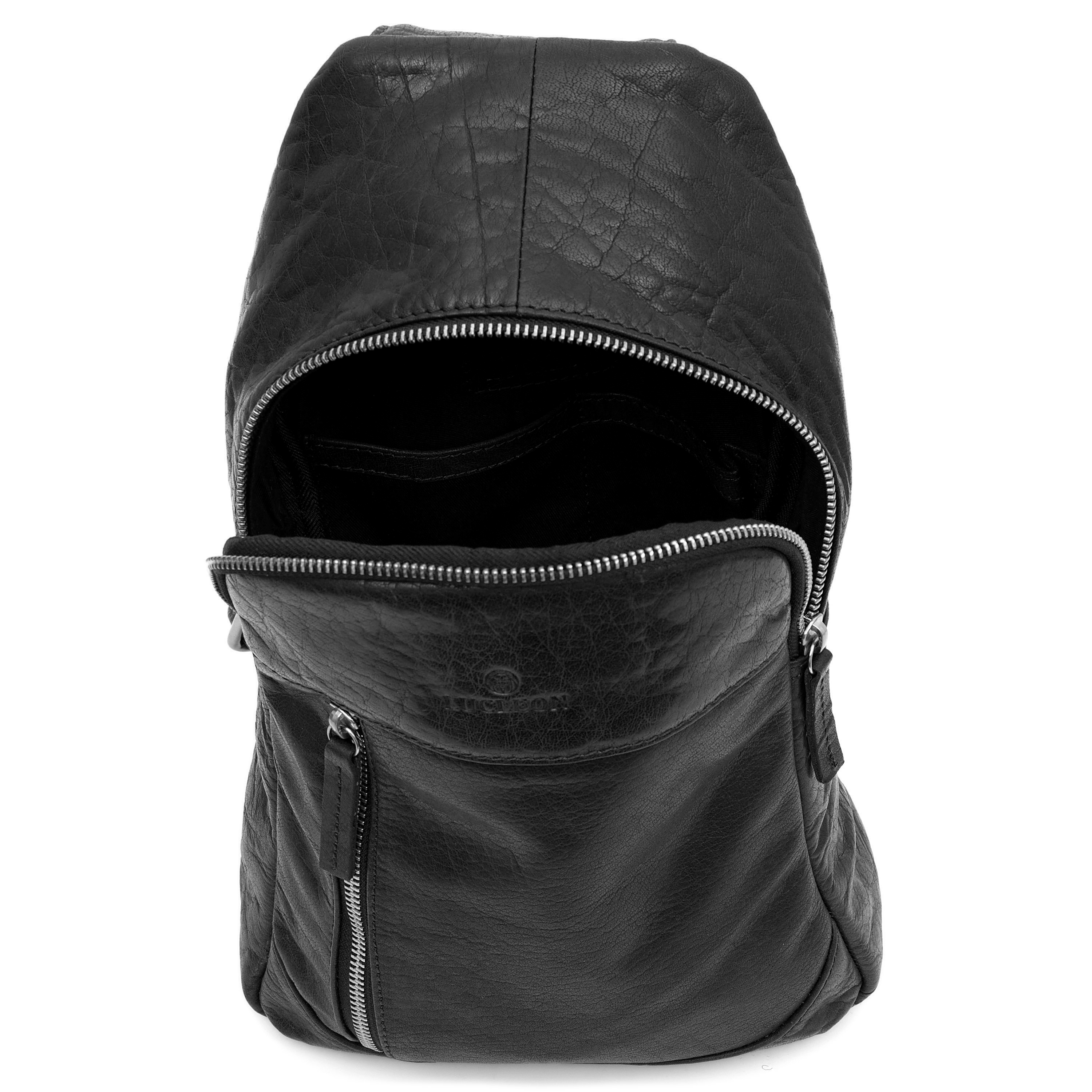 Montreal Mini Svart Axelväska i Läder - 4