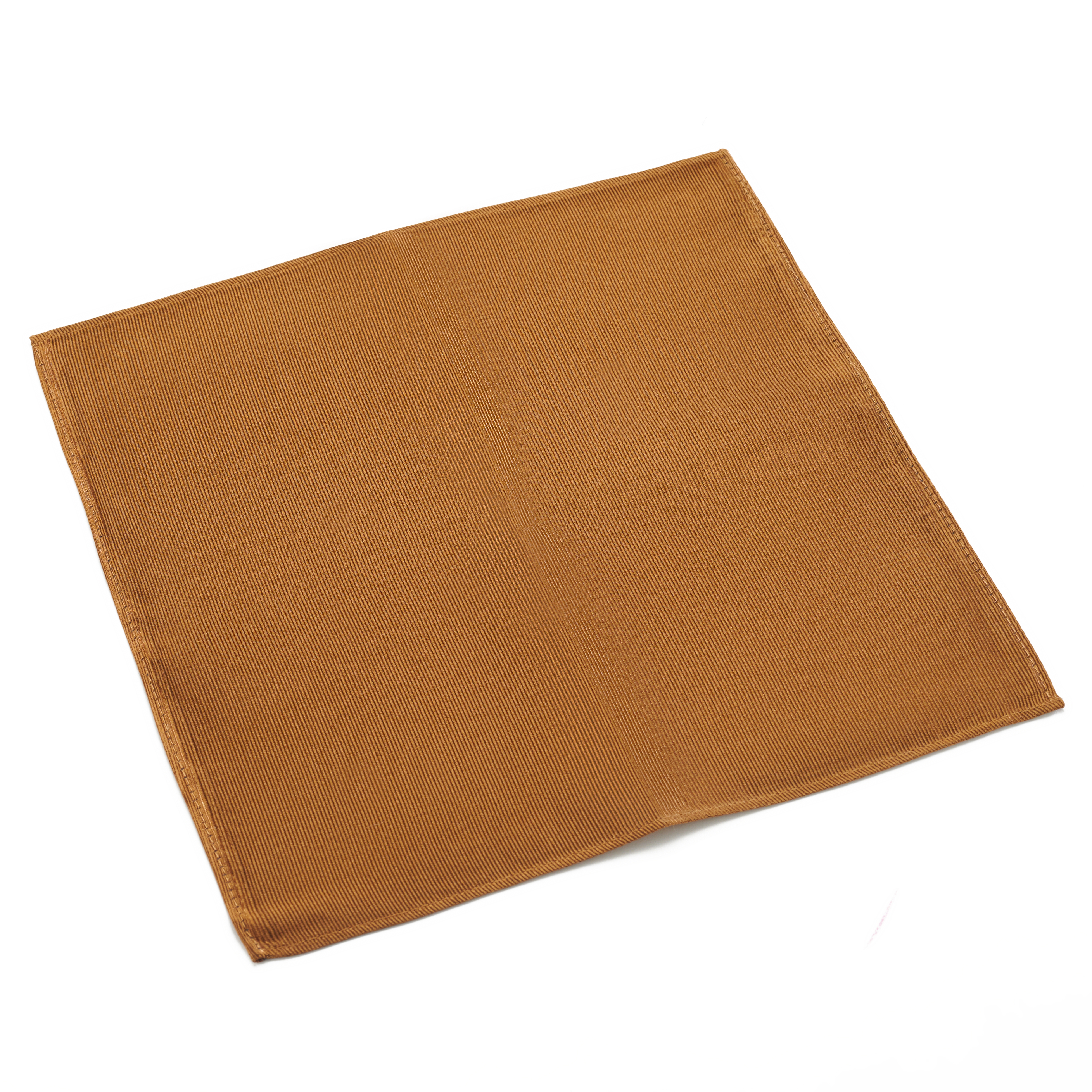 Vreckovka do saka z hodvábneho kepru v hnedej farbe - 3