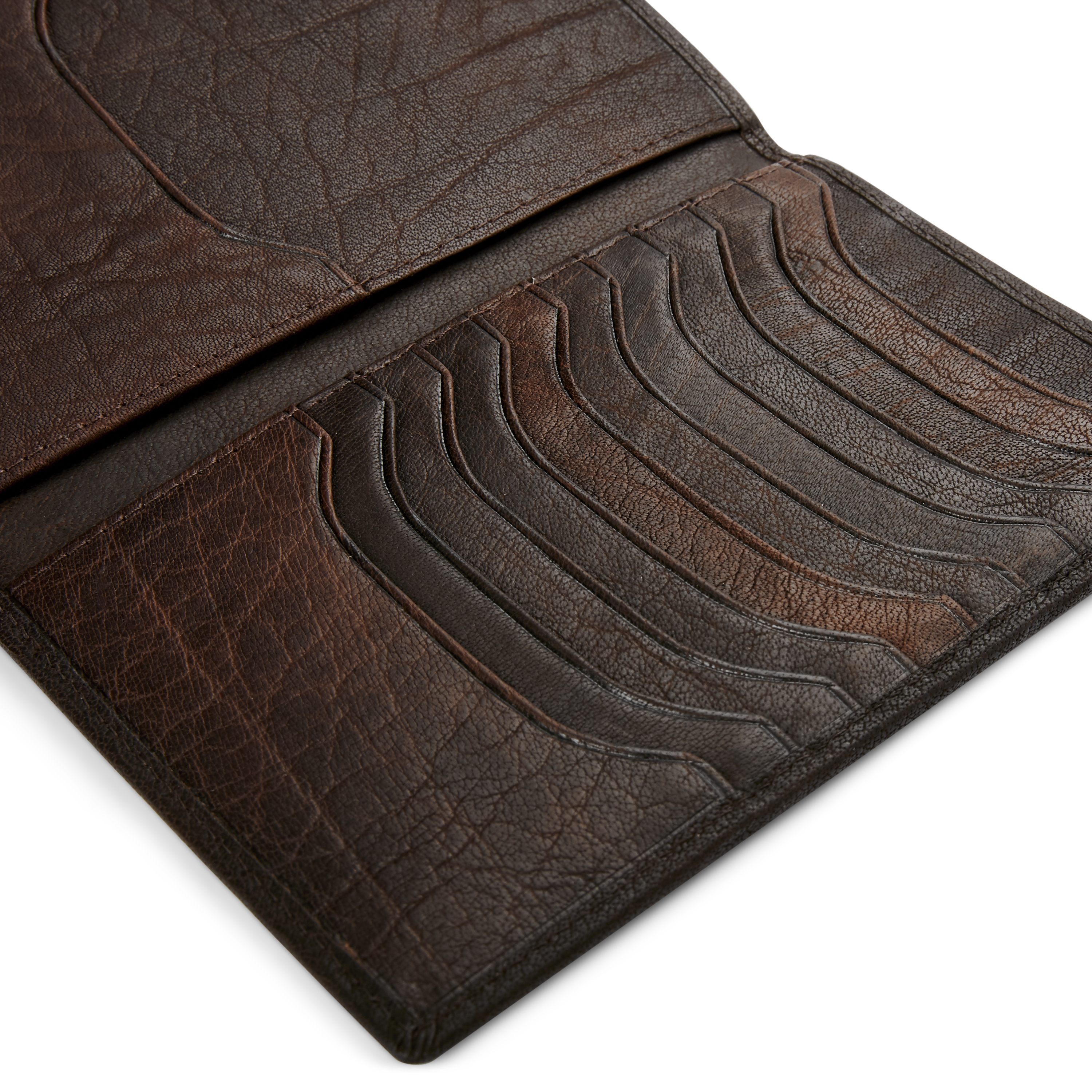 Montreal | Brown Large Leather Card Travel Wallet - 9