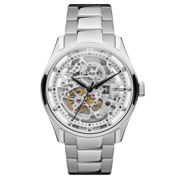 Motus | Silver-Tone Stainless Steel Automatic Skeleton Watch Motus | Silver-Tone Stainless Steel Automatic Skeleton Watch
