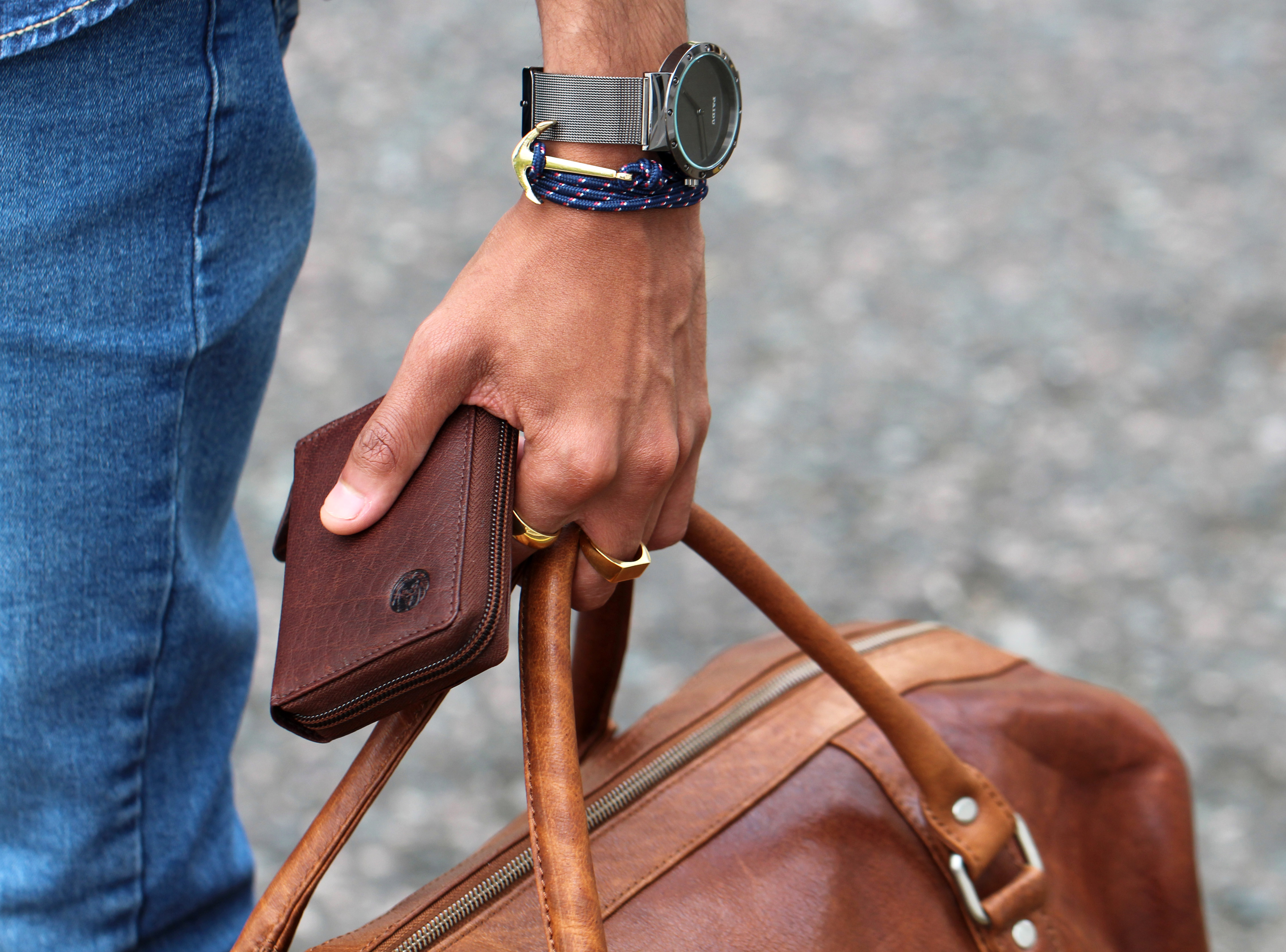 Brown California Leather Card Holder - 5