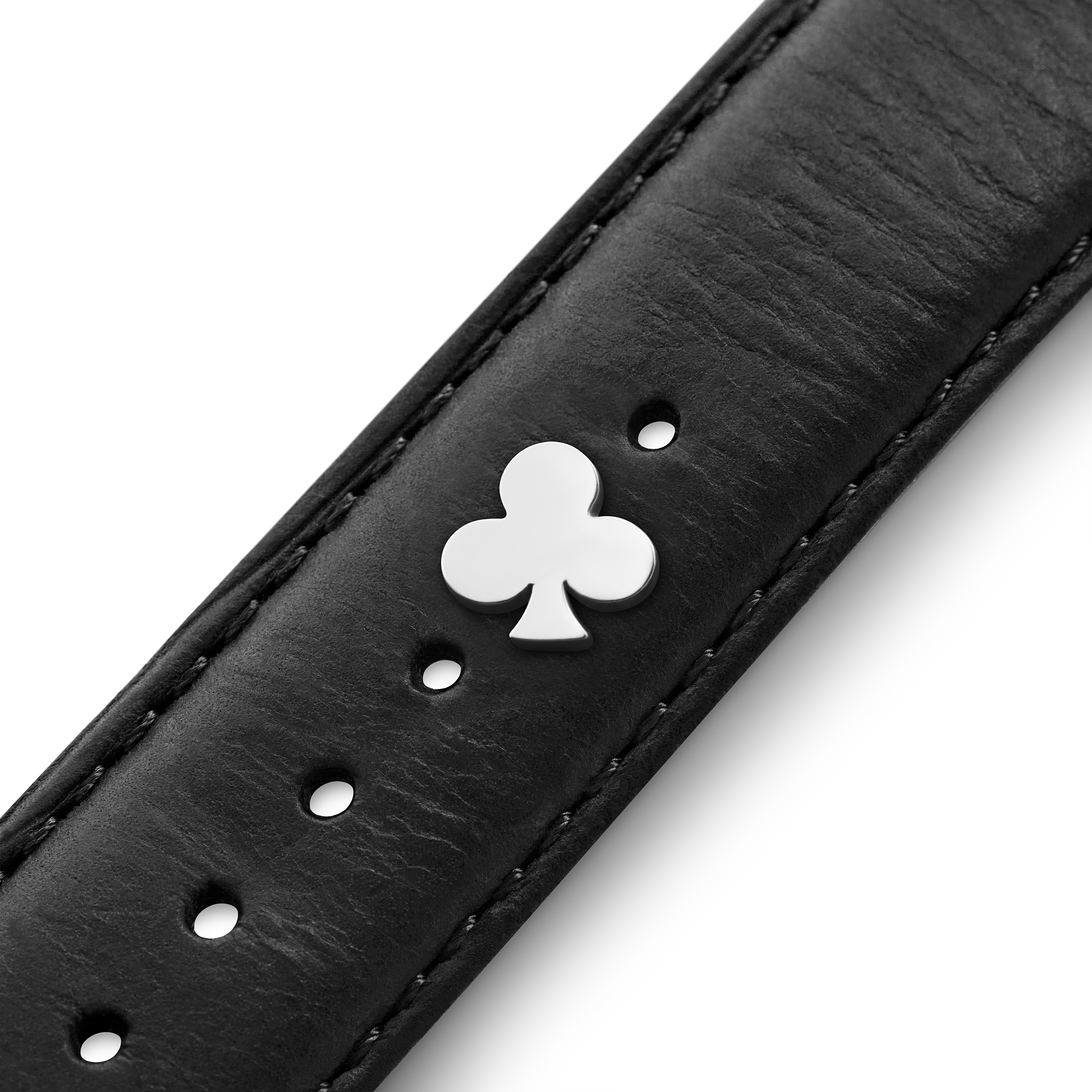 Silver-tone Stainless Steel Clubs Watch Charm - 4