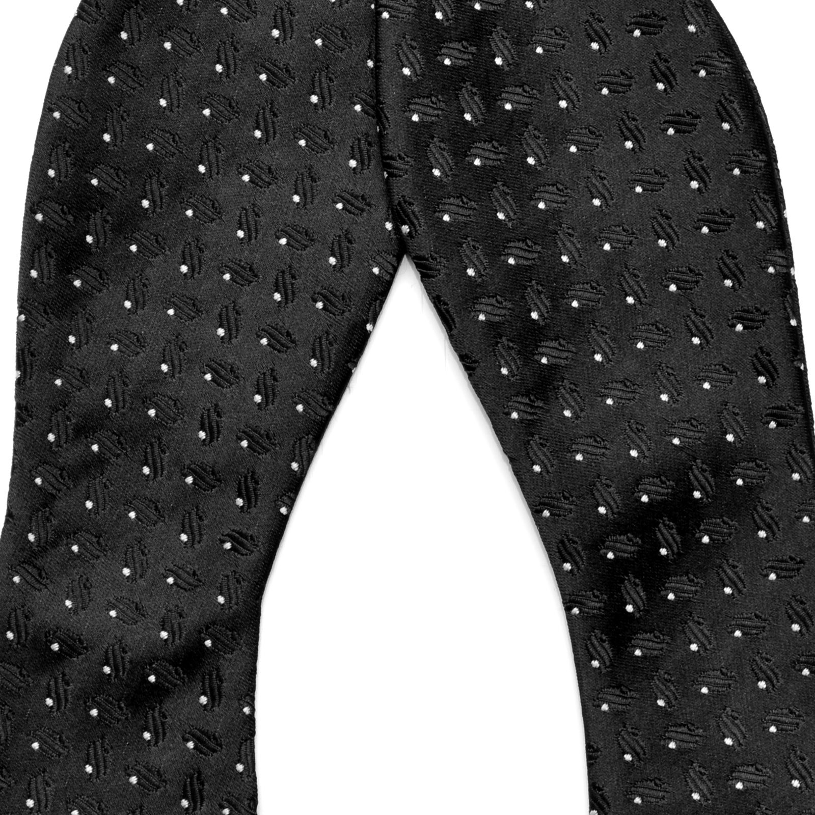 Musta Valkoinen Itsesolmittava Rusetti - 2