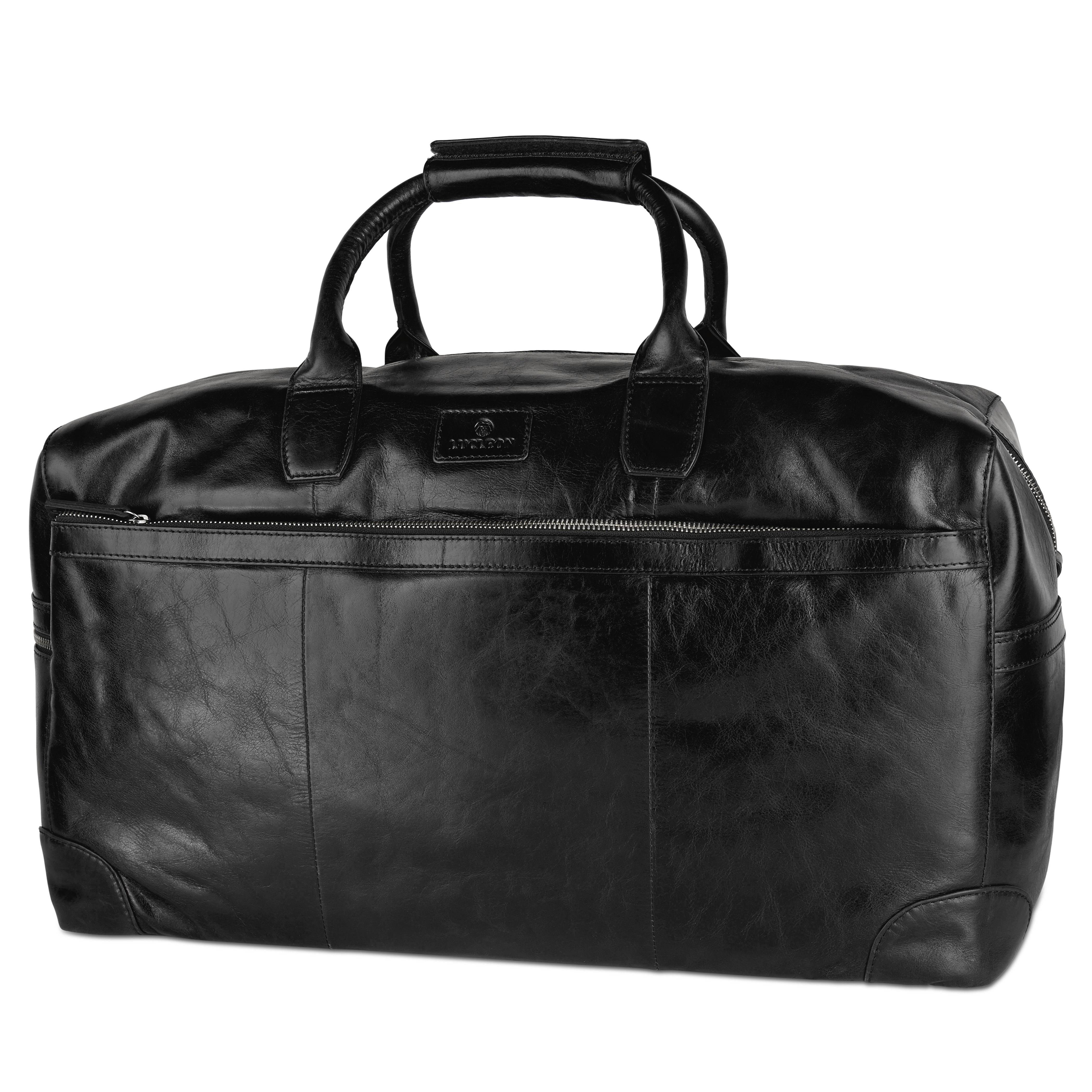 Sac weekend en cuir noir Jasper  - 1