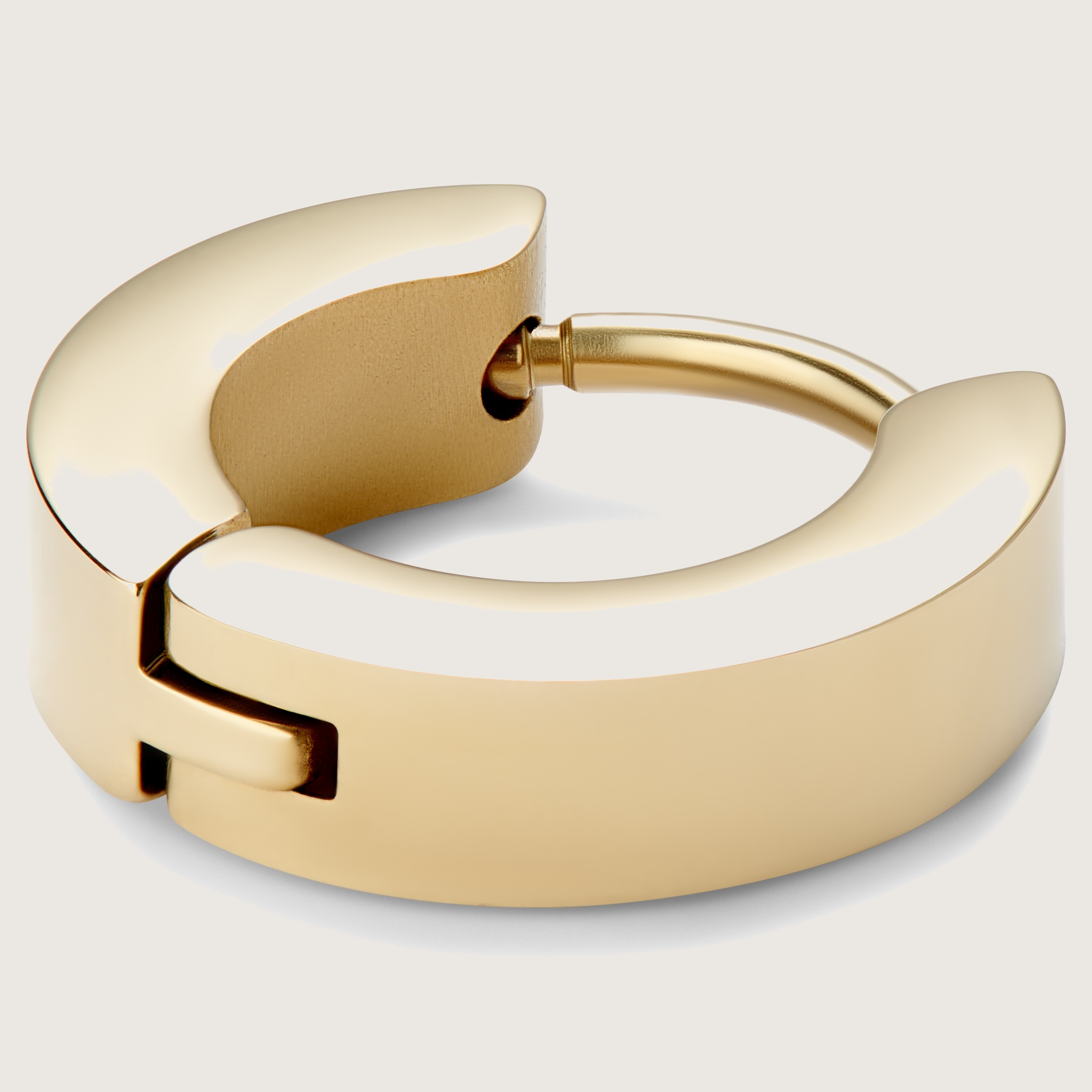 【wing bling】[14K post] evan cubic one-touch ring earring Amazon.com: Angel Wing Single Earring - Mens Black Hoop