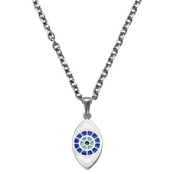 Evil Eye | Silberfarbene Halskette Evil Eye | Silberfarbene Halskette