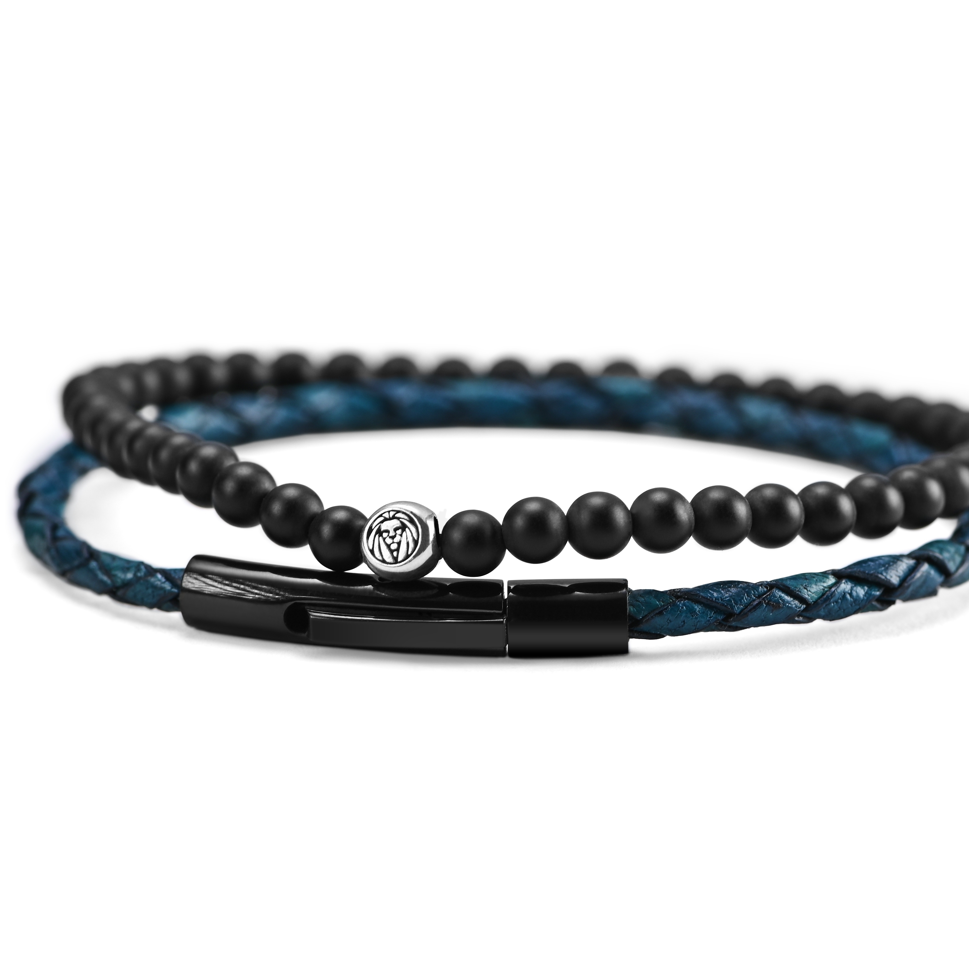Navy & Black 925 William Bracelet - 3