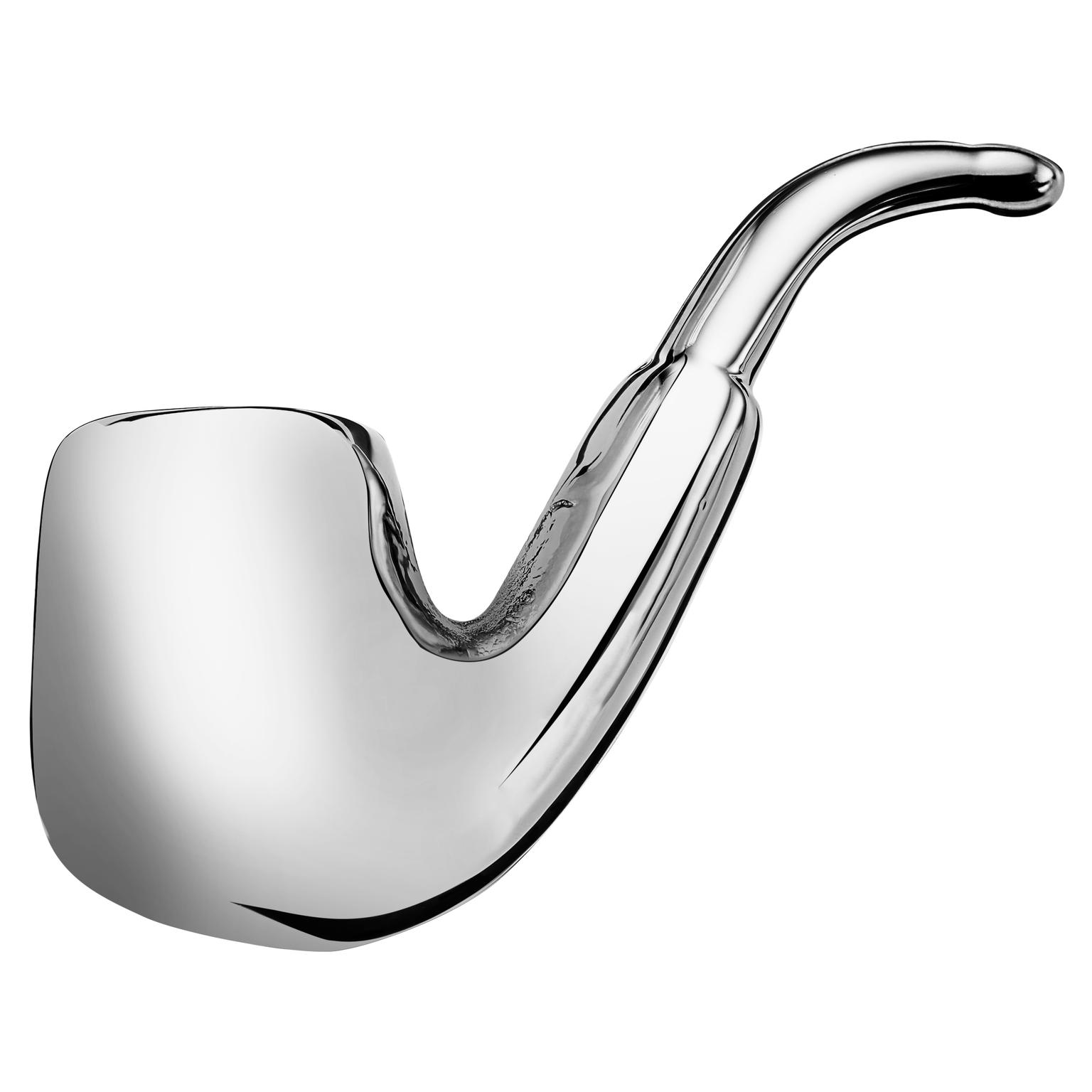 Meraklis | Spilla da giacca color argento a forma di pipa Meraklis | Spilla da giacca color argento a forma di pipa