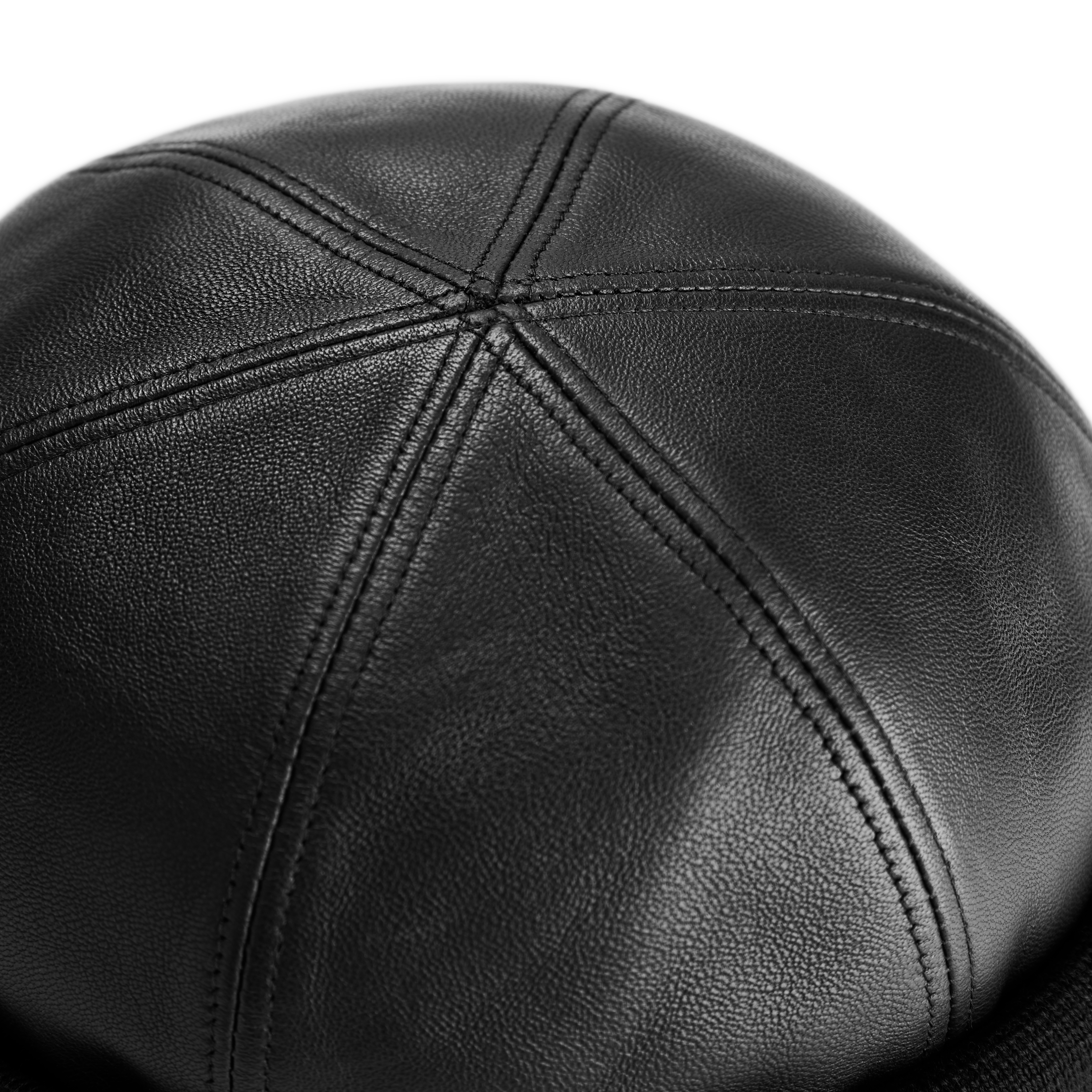 Lacuna | Black Leather Docker Hat | In stock! | Fawler