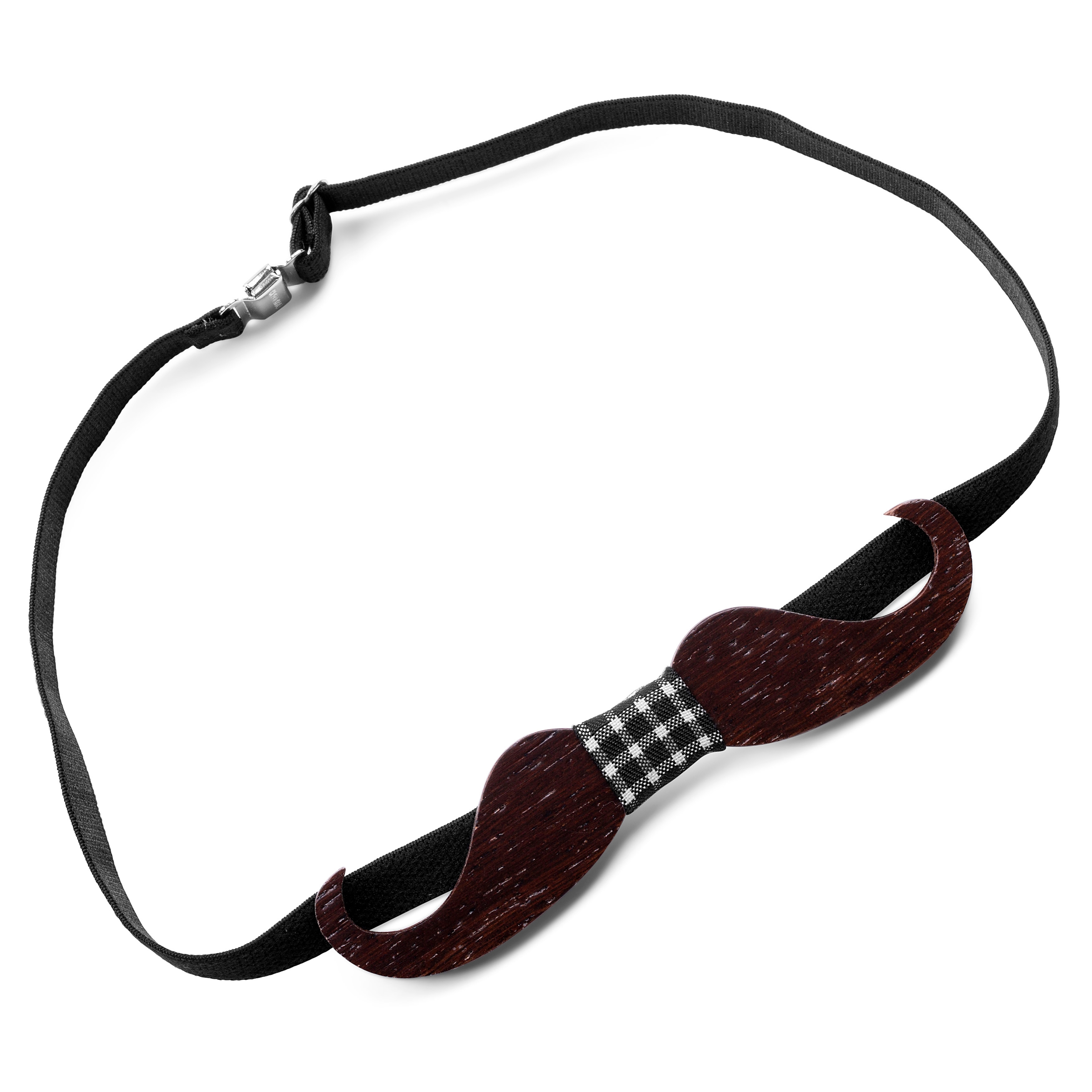 Mustache Wenge Bow Tie - 2