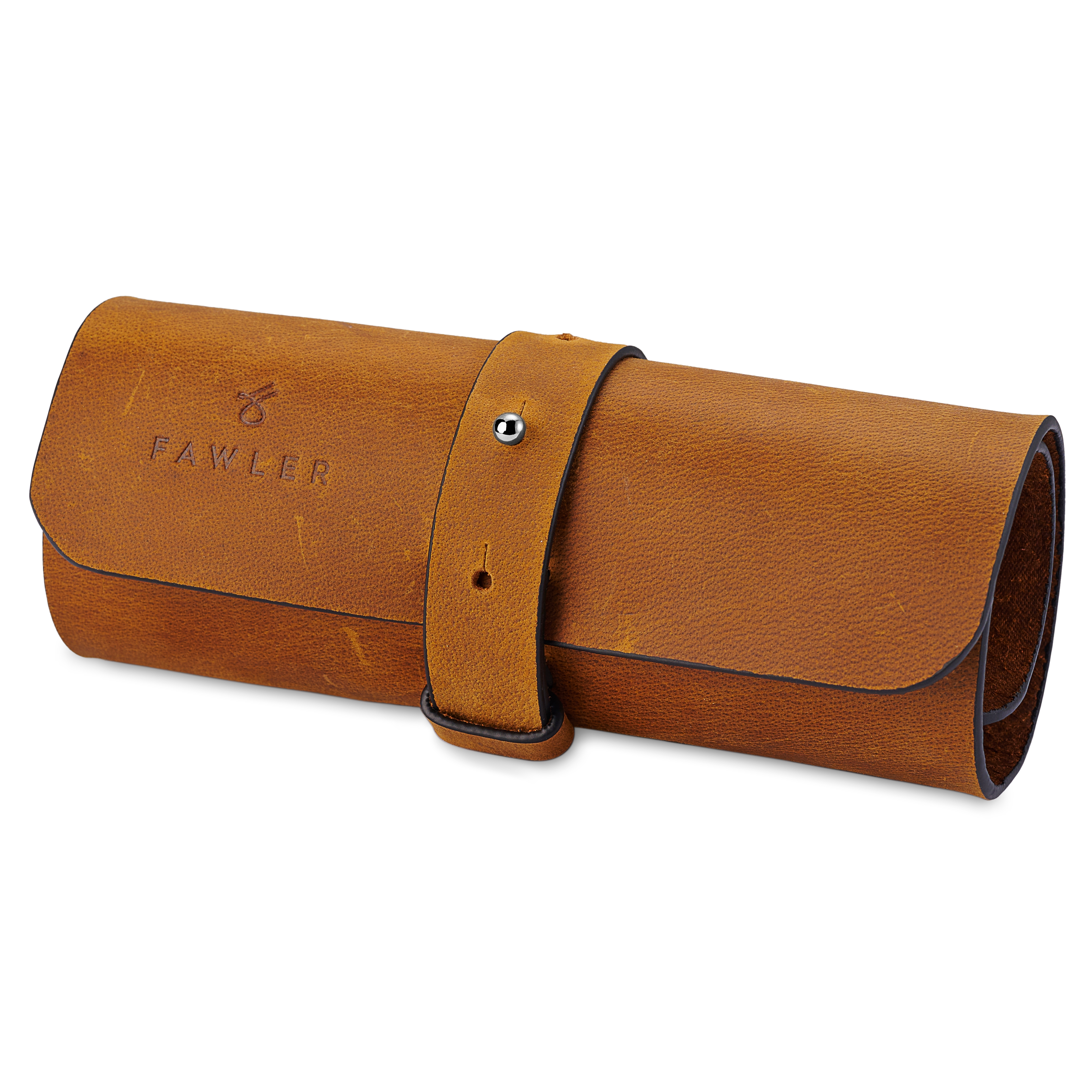 Kabelfodral i Brunt Läder - 2