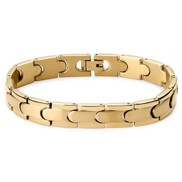 Gold-Tone Stainless Steel Snap Lock Bracelet Gold-Tone Stainless Steel Snap Lock Bracelet