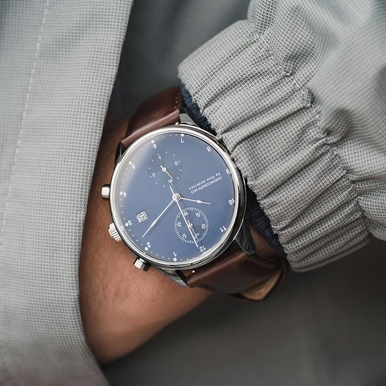 1815 Χρονογράφος | Χειρουργικό Ατσάλι & Μπλε Sunray - 3