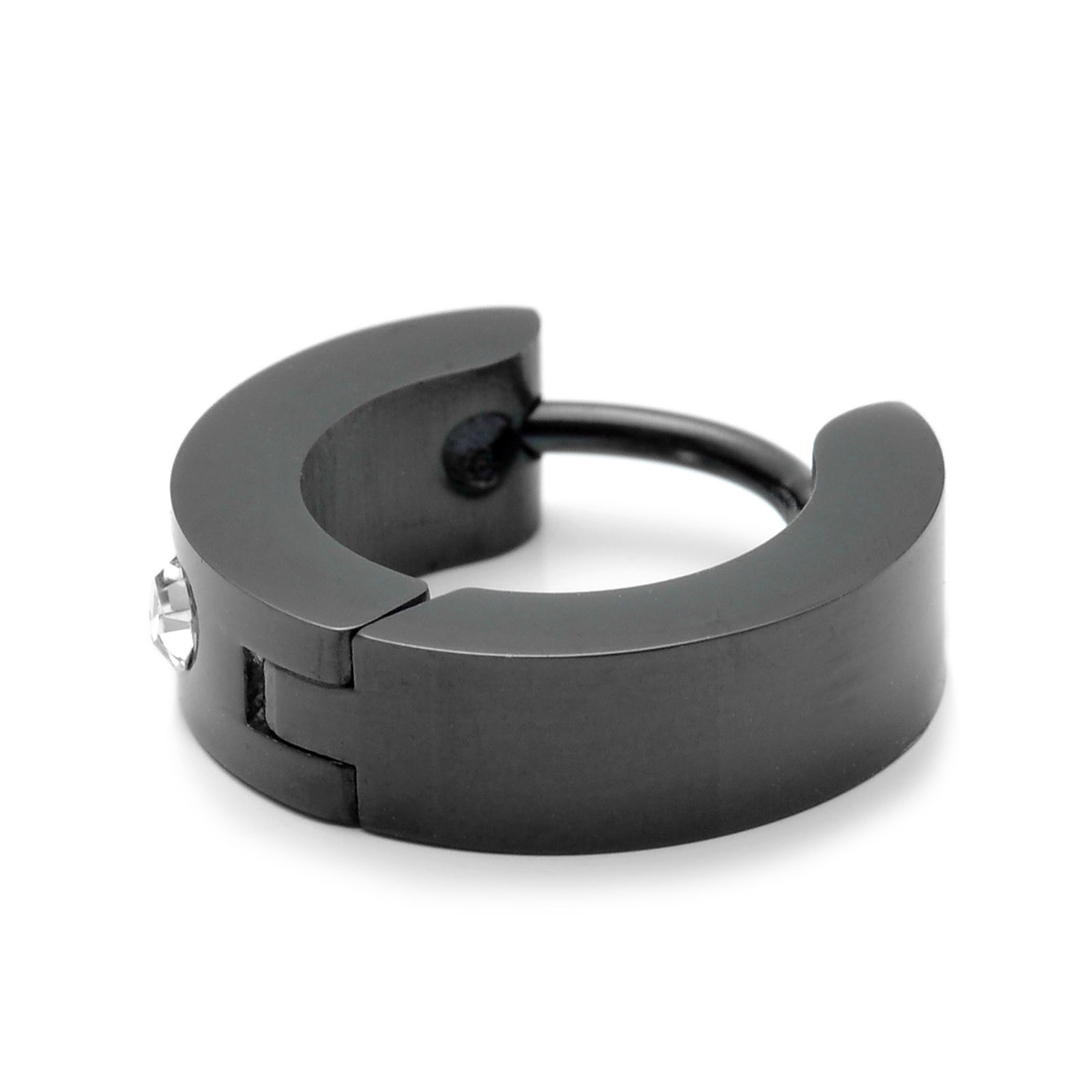 Svart Örhänge med Zirkon - 2