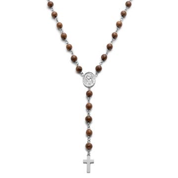 Varietas | Surgical Steel & Wood Bead Rosary