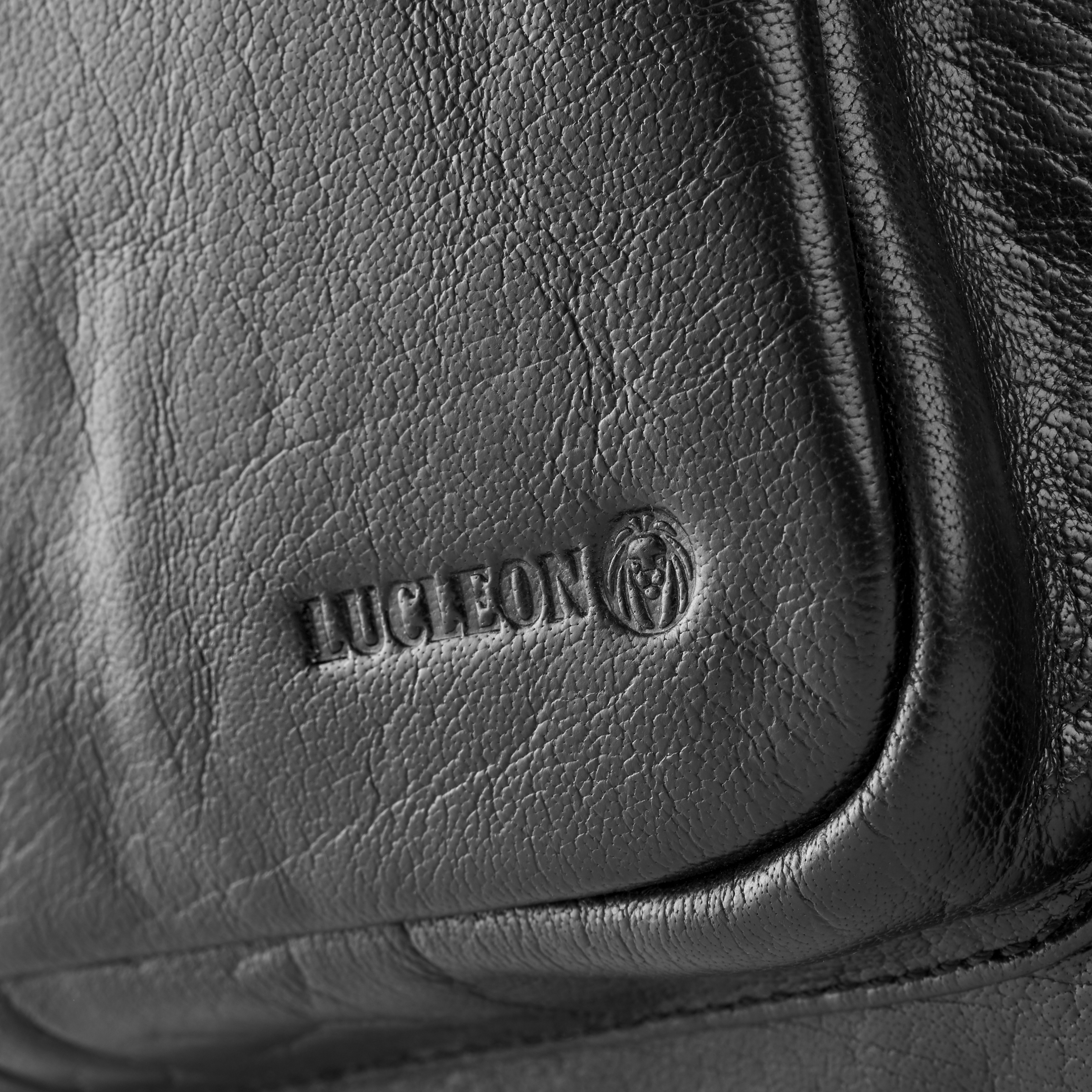 Sac à dos California en cuir noir  - 7