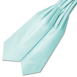 Saténový kravatový šál v baby modrej farbe