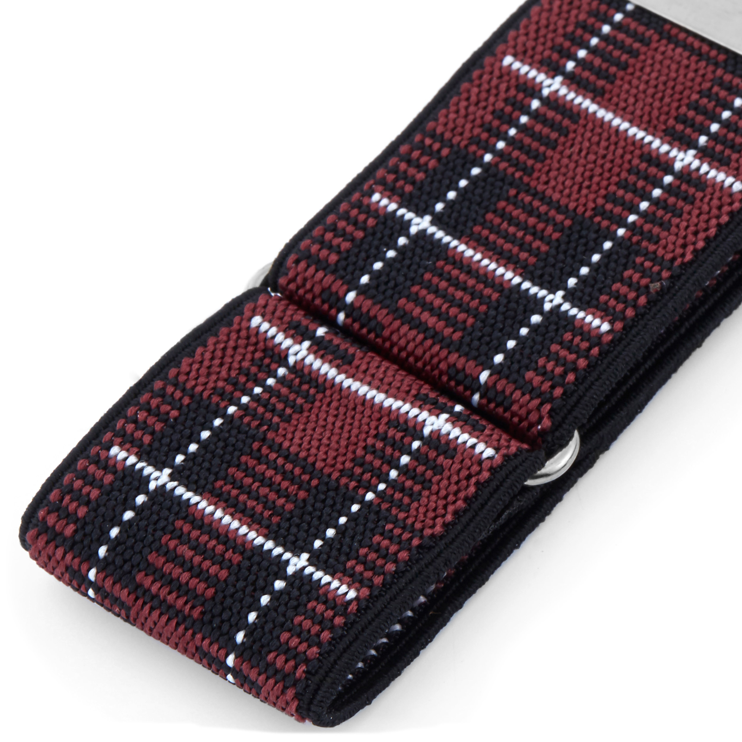 Checker patterned Sleeve Garters - 2