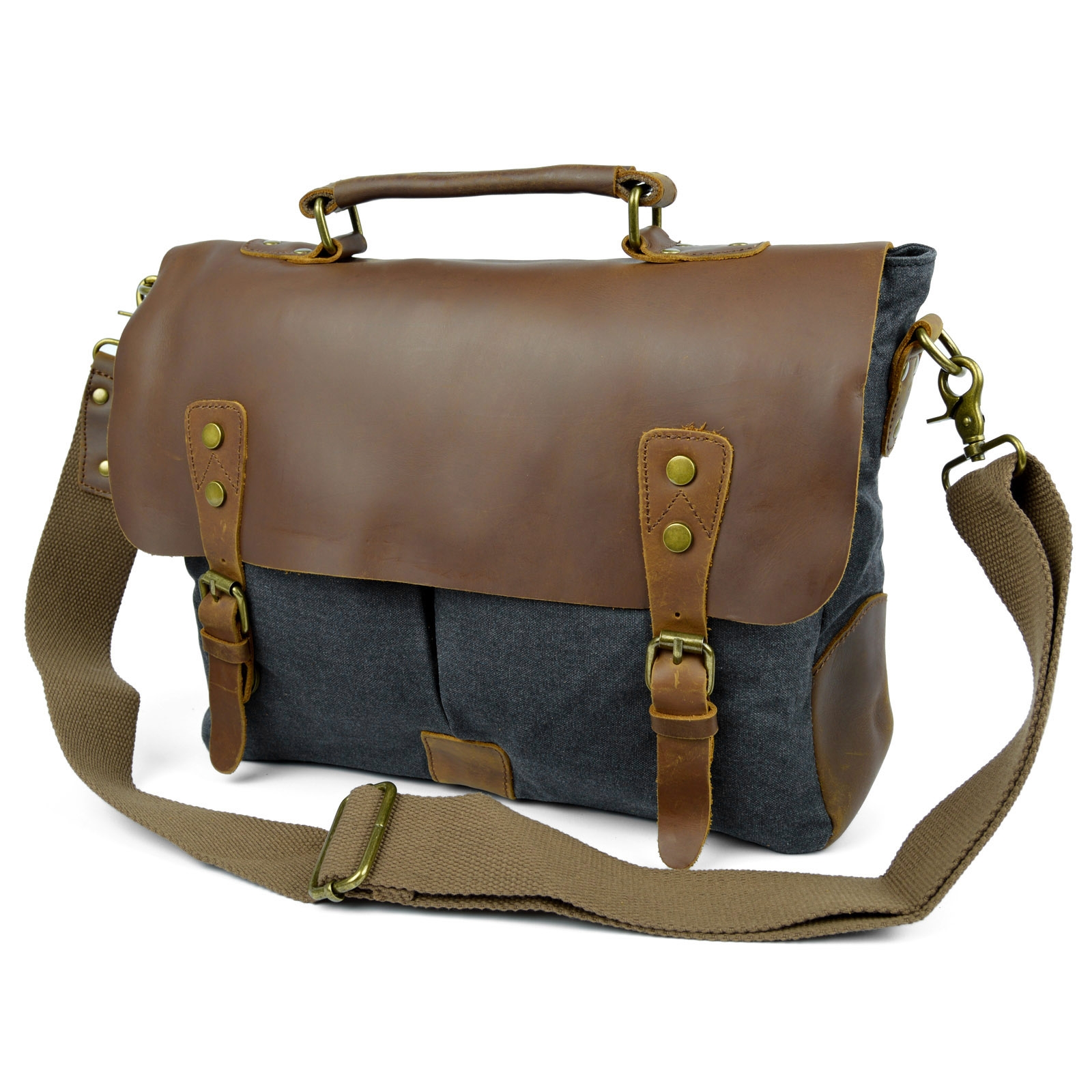 Mobara Grå Messenger Taske - 4