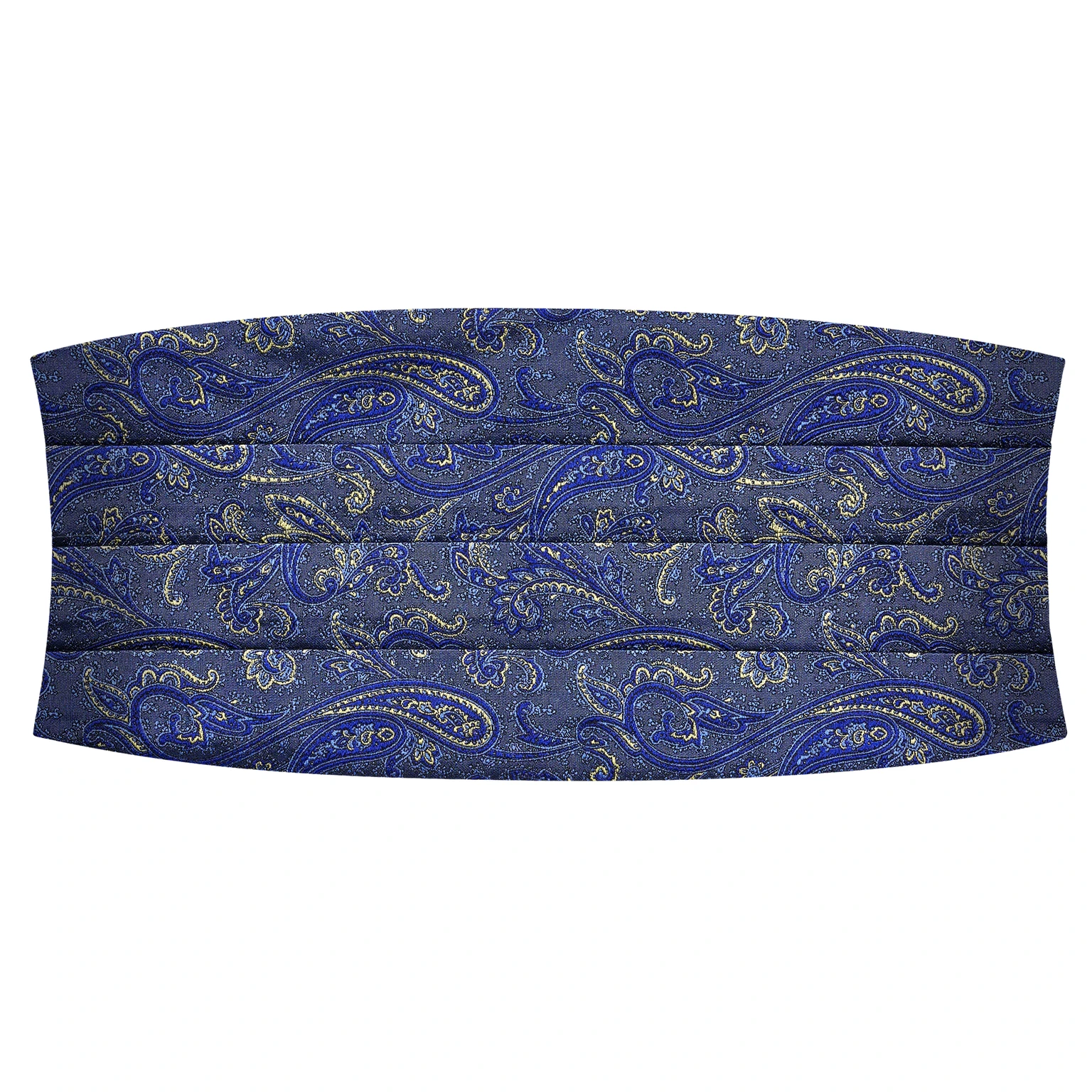 Γαλάζιο & Χρυσό Paisley Μεταξωτό Ζωνάρι Γαλάζιο & Χρυσό Paisley Μεταξωτό Ζωνάρι