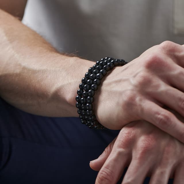 bracciali con perline uomo Armani Exchange Beads mod. AXG0127040 bracciali con perline uomo Armani Exchange Beads mod. AXG0127040