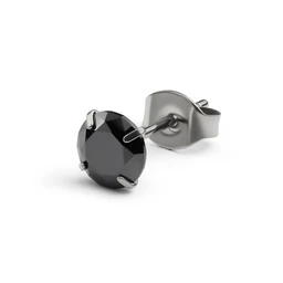 Pendientes de tuerca para hombre negros Pendientes de tuerca para hombre negros