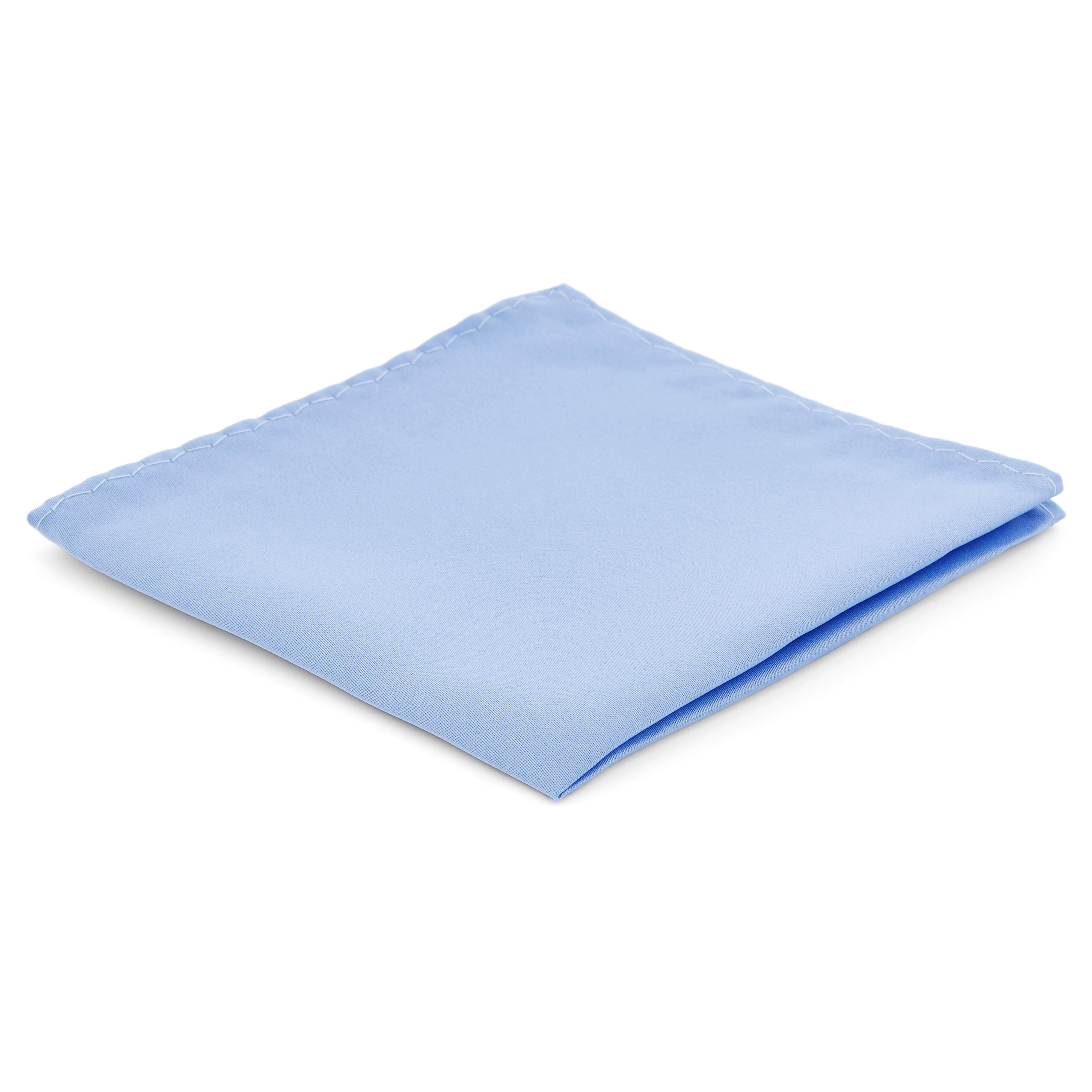 Baby Blue Simple Pocket Square - 1