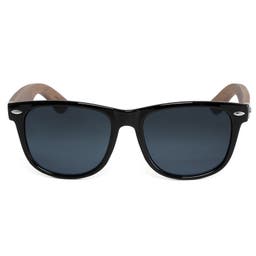 Black Ebony dřevěné kouřové sluneční brýle