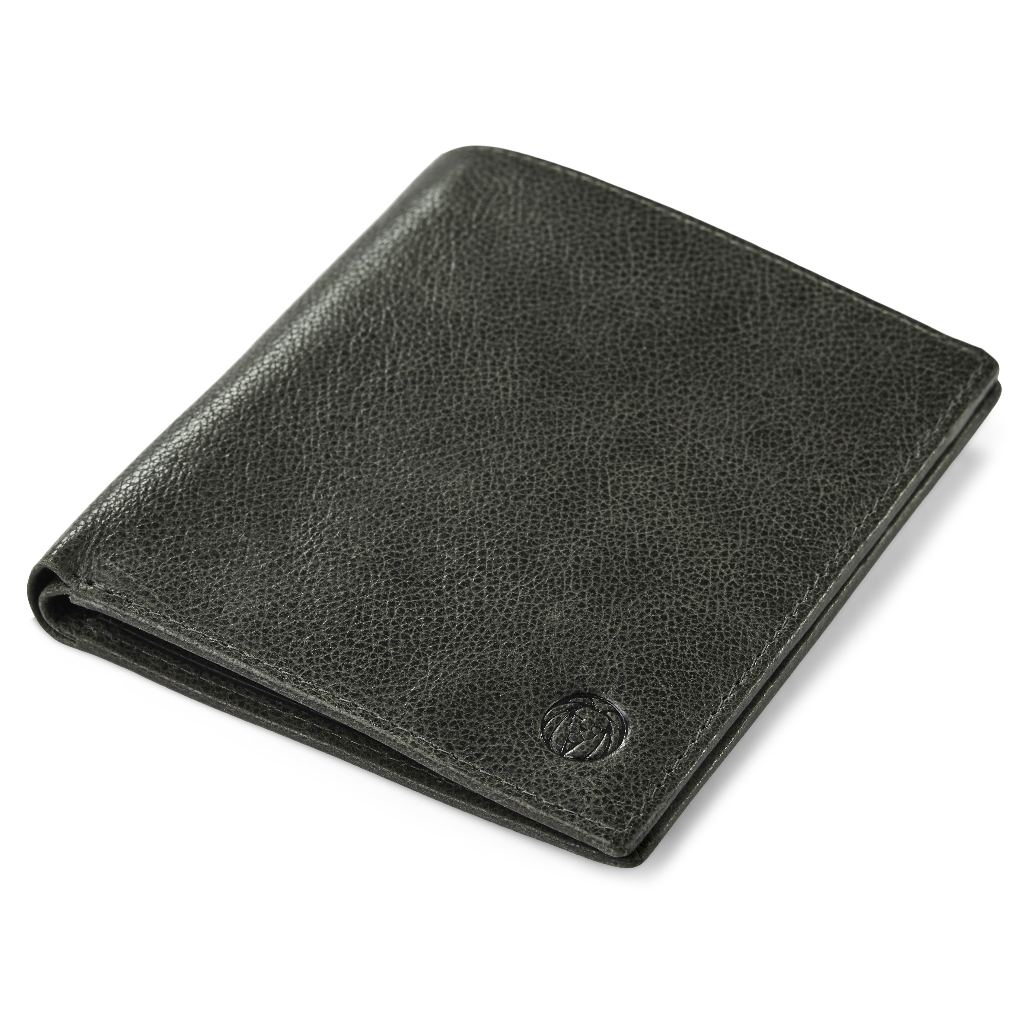 Cartera de cuero gris oscuro con 13 fundas y protección RFID Licio  - 4