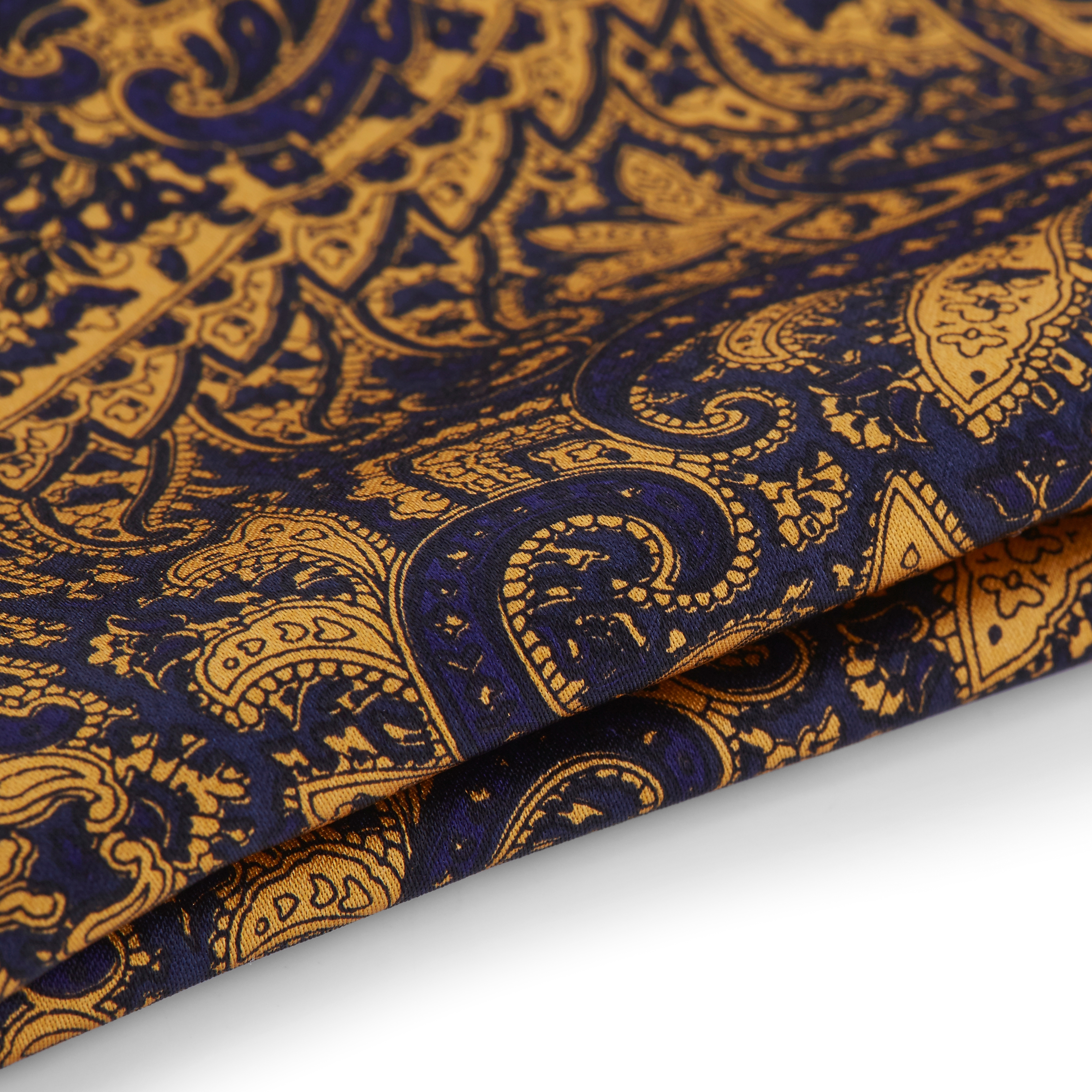 Lenço de Bolso Elegante Azul & Ocre - 2