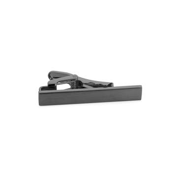 Matte Gunmetal Black 1 3/5" (4 cm) Tie Clip Matte Gunmetal Black 1 3/5" (4 cm) Tie Clip