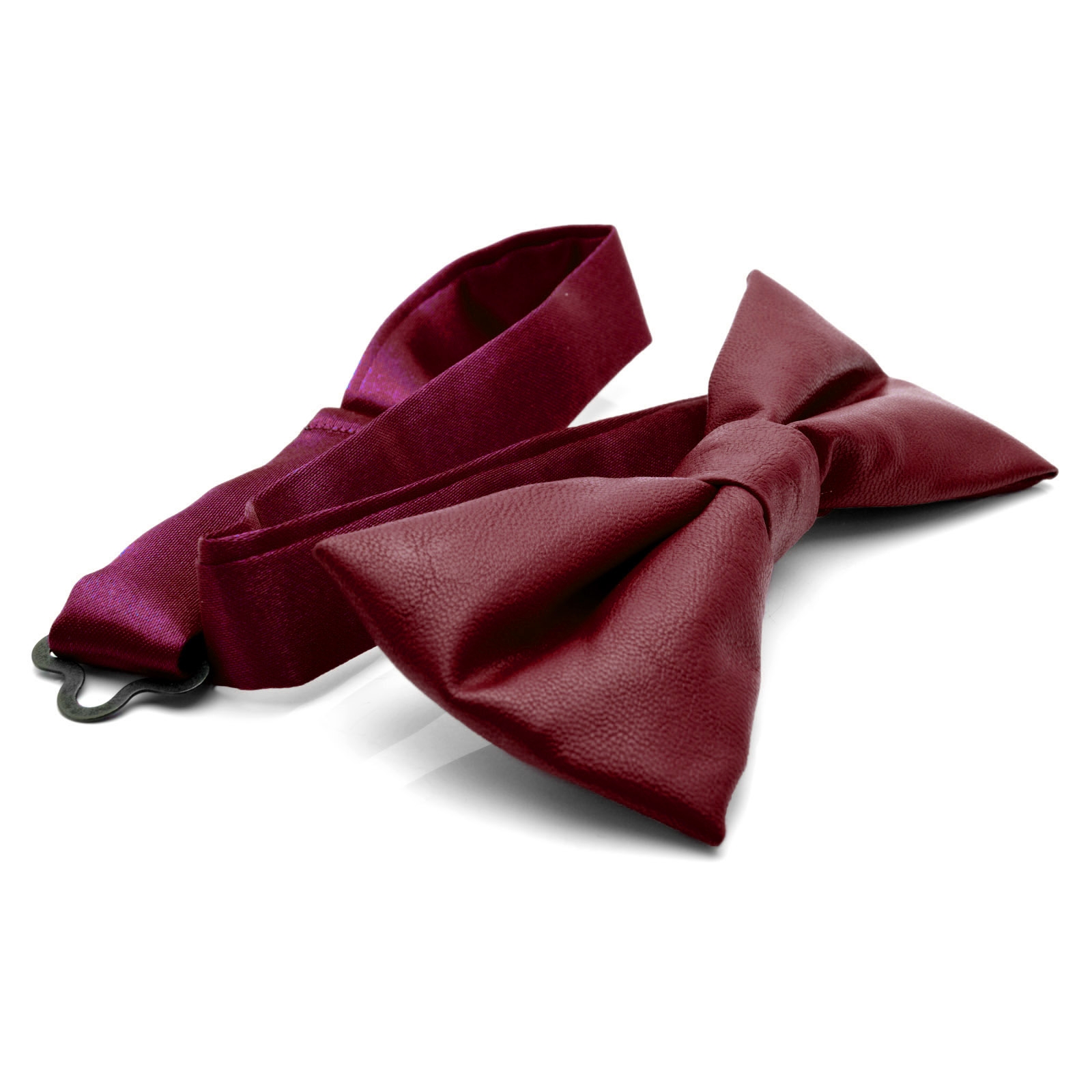 Rote Kunstleder Fliege - 3