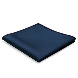Pochette de costume bleu marine en gros-grain