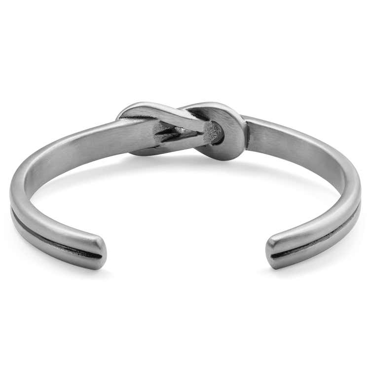 Evan Graham Silver Tone Hercules Knot Cuff Bracelet In Stock Lucleon 