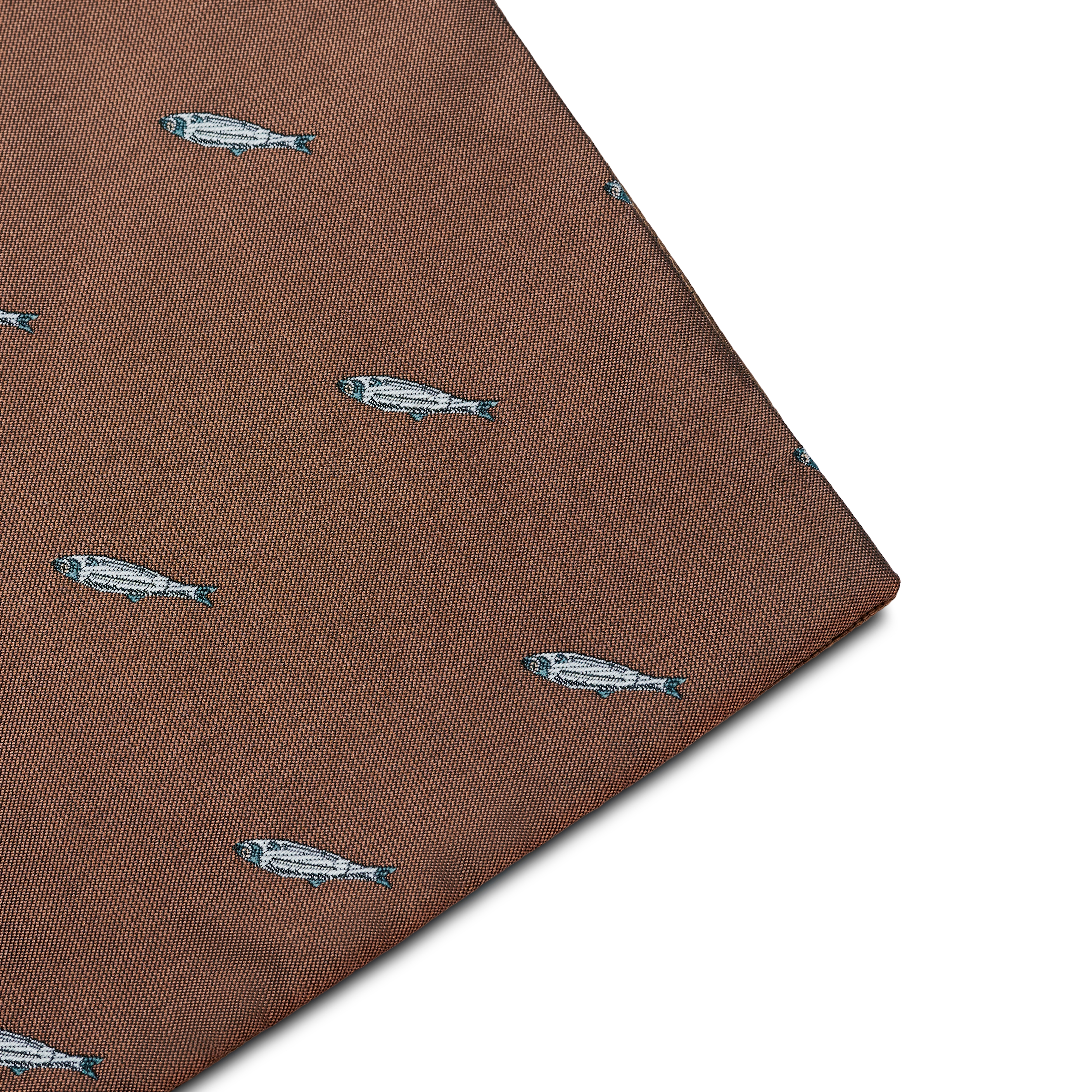 Ruskea kalakuosinen kaksipuolinen taskuliina - 3