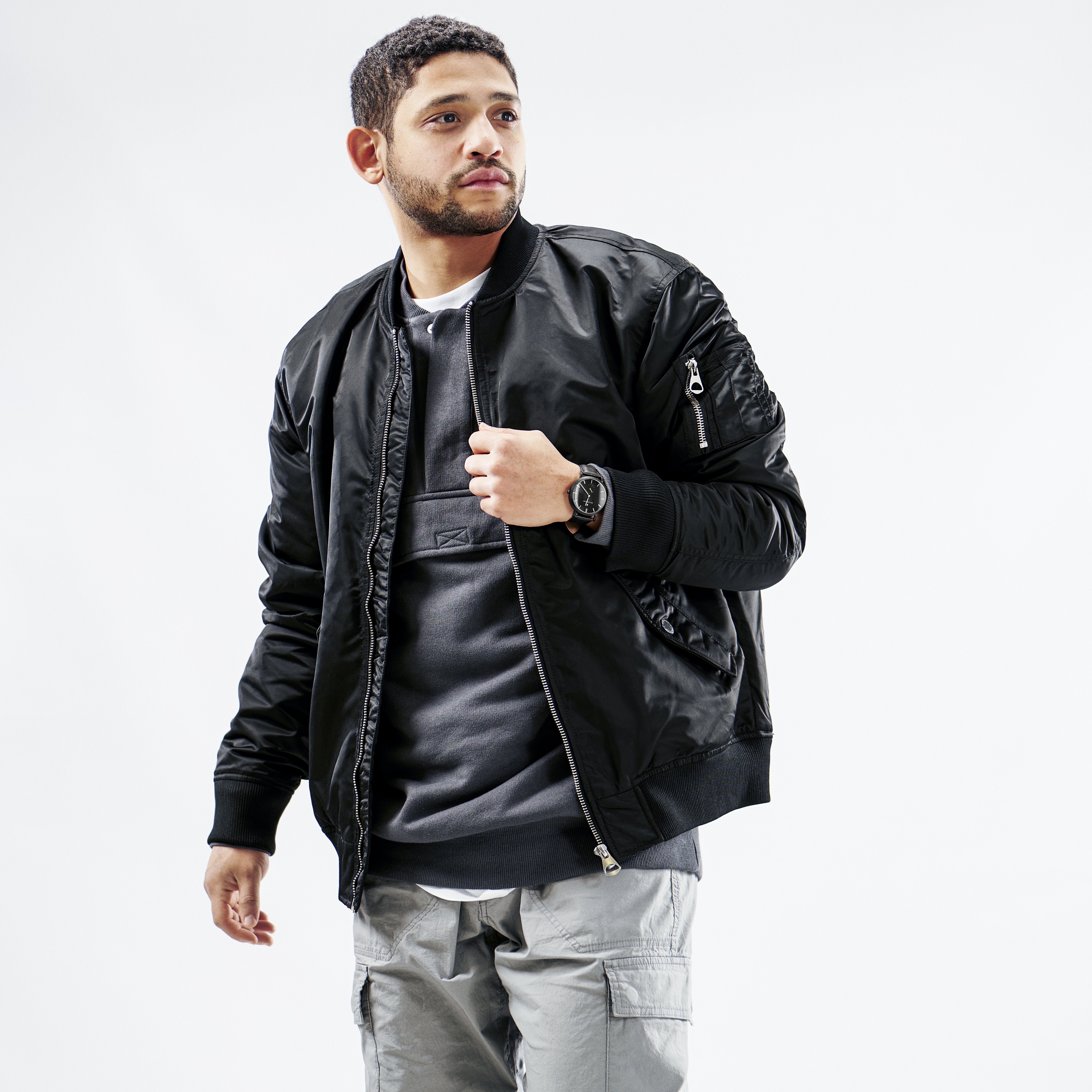 Montre minimaliste Aether Ivano noire et jaune - 5