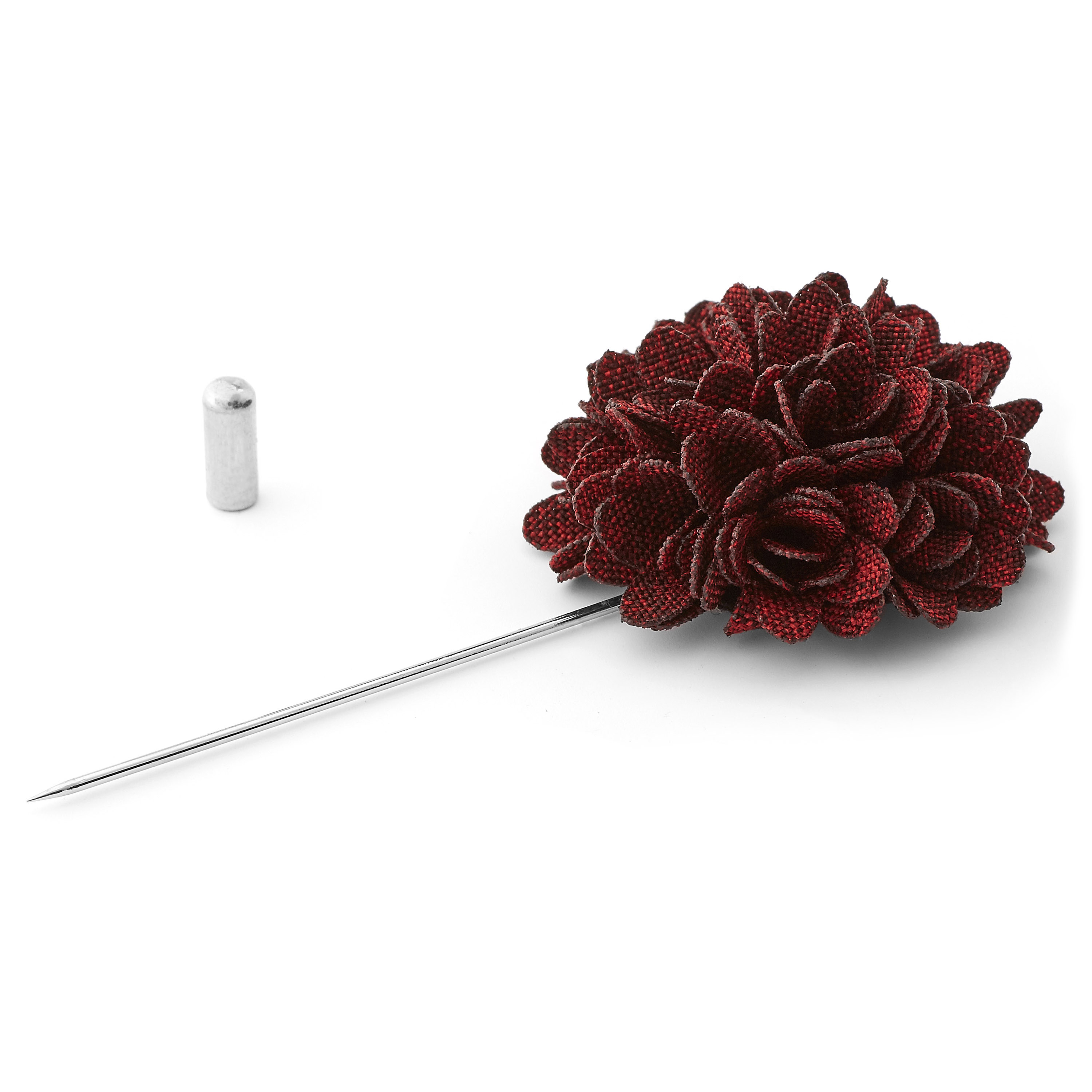 Red Flower Lapel Pin - 2