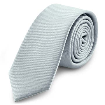Vékony jeges kék grosgrain nyakkendő - 6 cm