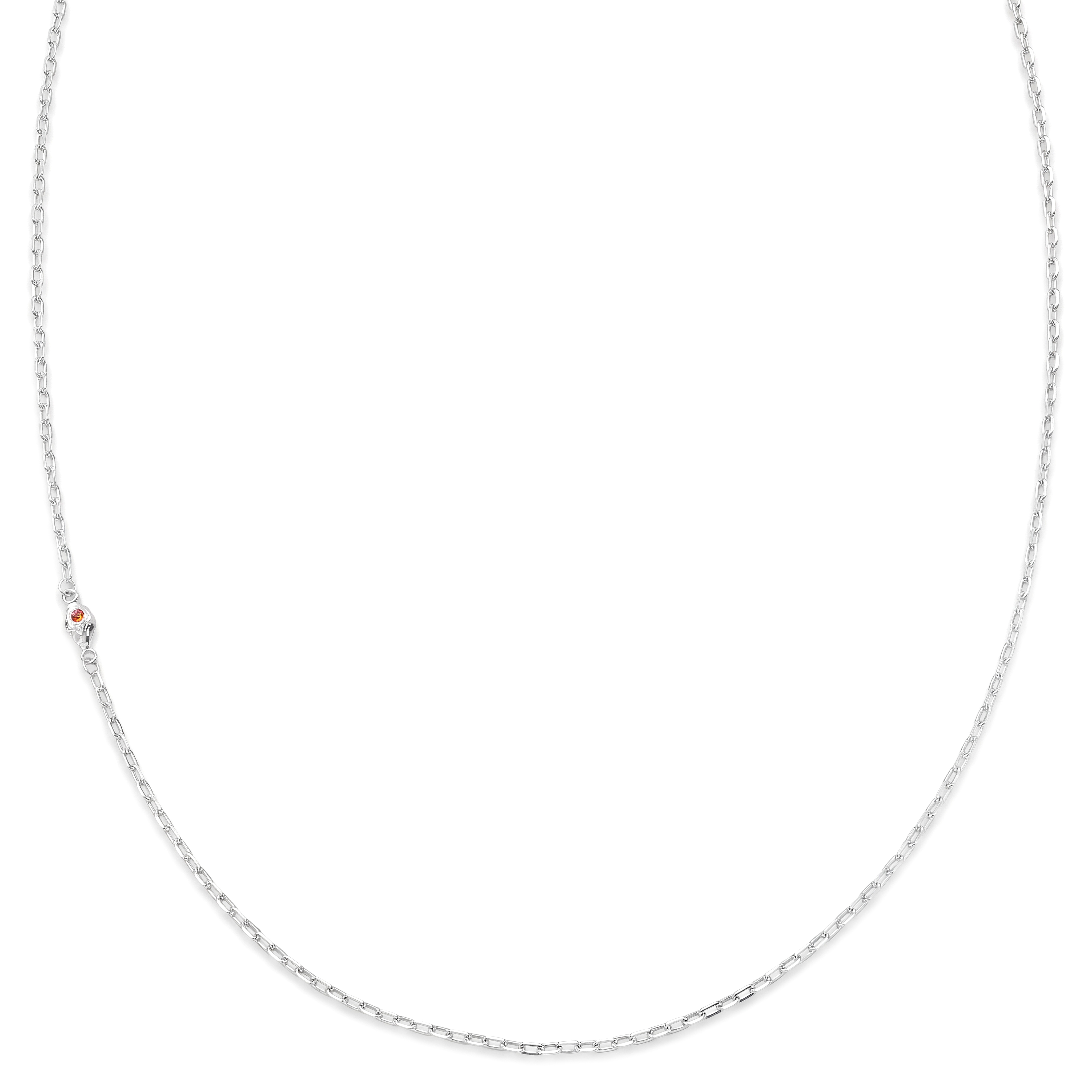 Hidden Gem | Blaze ketting van 925 sterling zilver met druppelvormig detail