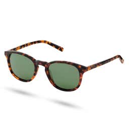 Warrick Thea Tortoise Shell & Green Polarised Sunglasses