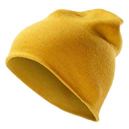Bold Yellow Acrylic Mix Fine Knitted Beanie