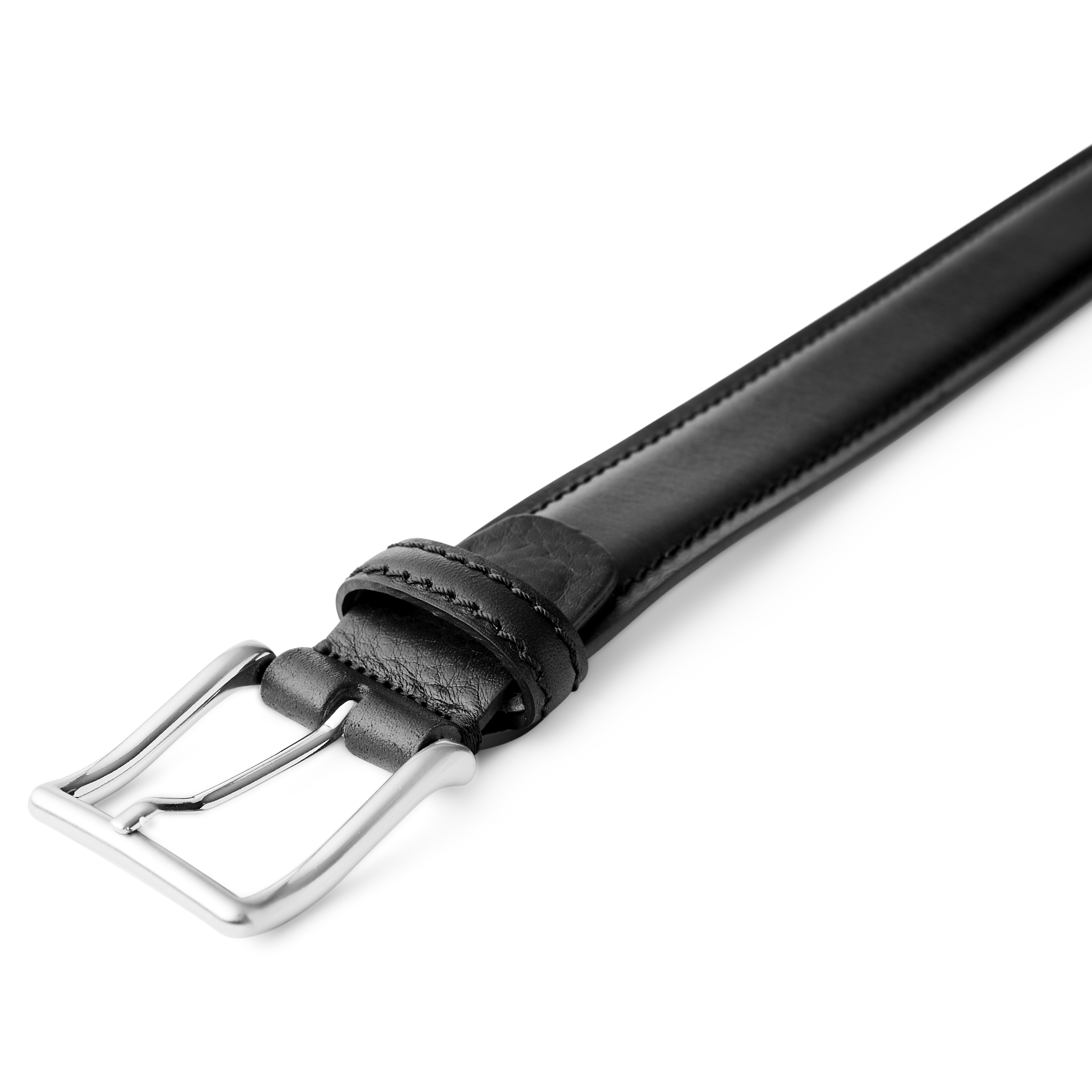 Ceinture en cuir noir Faron - 8