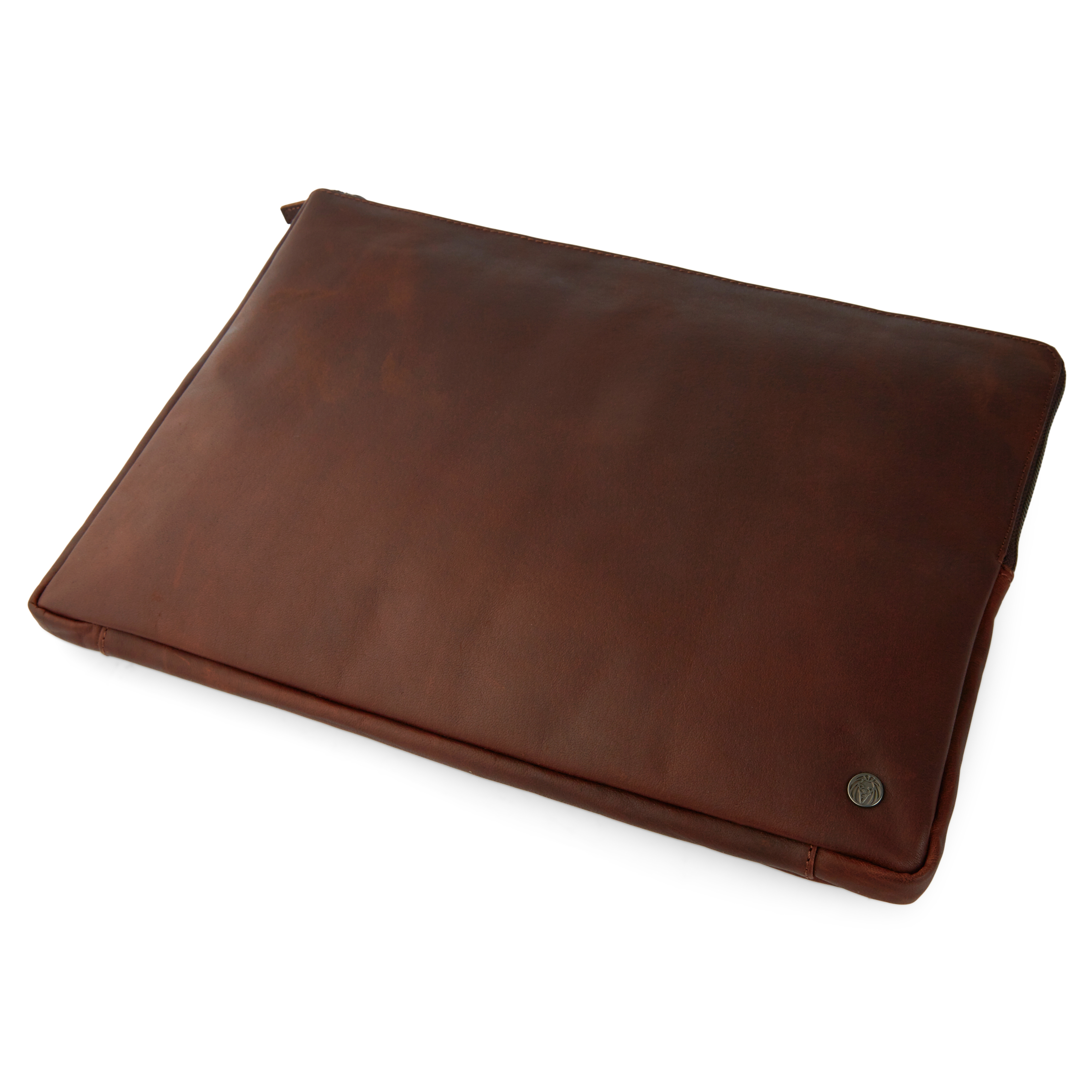 Oxford Brown Laptop Leather Sleeve - 3