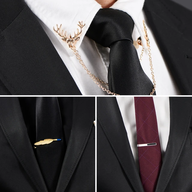 4 clip ad anello per sciarpa, camicia, t-shirt, cravatte, vestiti, bottoni 4 clip ad anello per sciarpa, camicia, t-shirt, cravatte, vestiti, bottoni