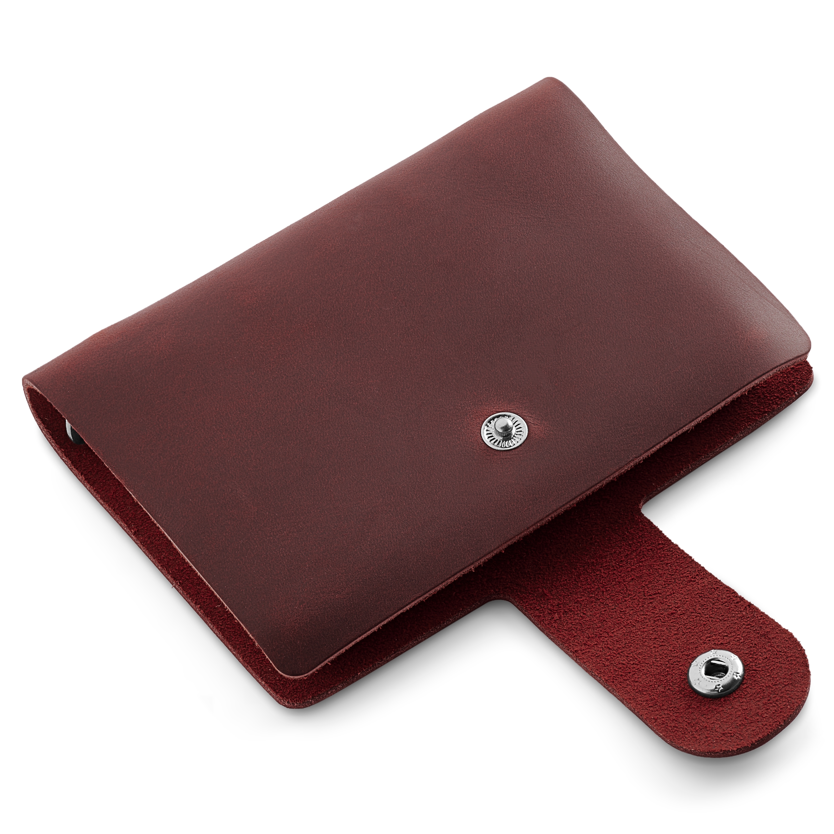 Notebook | Czerwona Skóra | Zapięcie na Guzik - 3