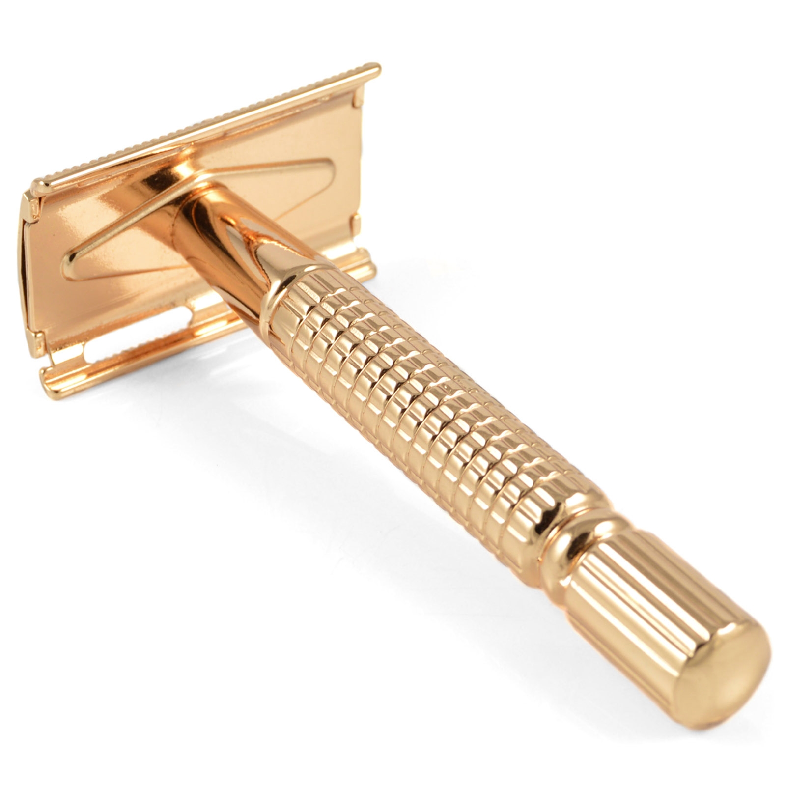 Gładka golarka w kolorze złotym - 3