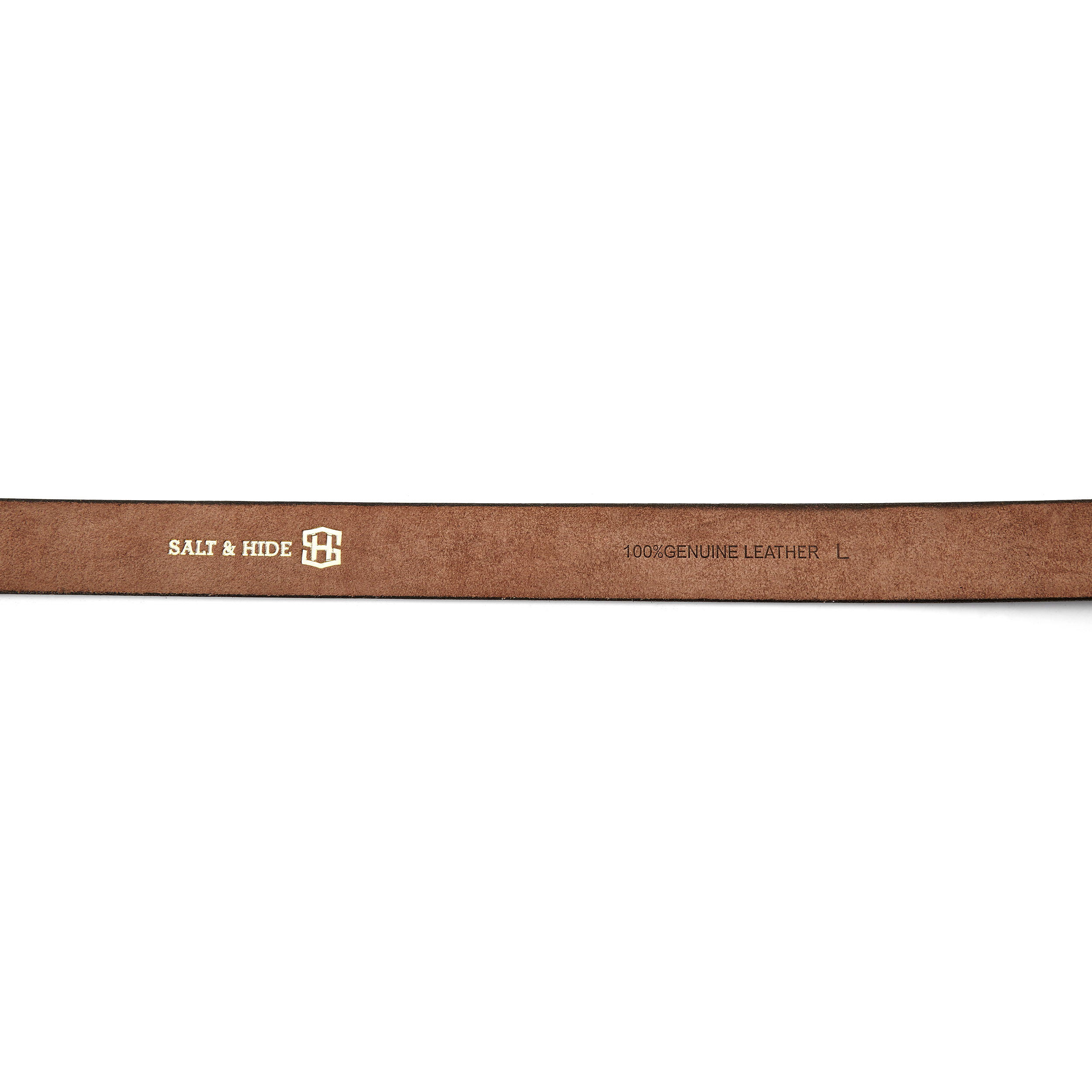 Walnut Brown Leather Rawhide Belt - 3