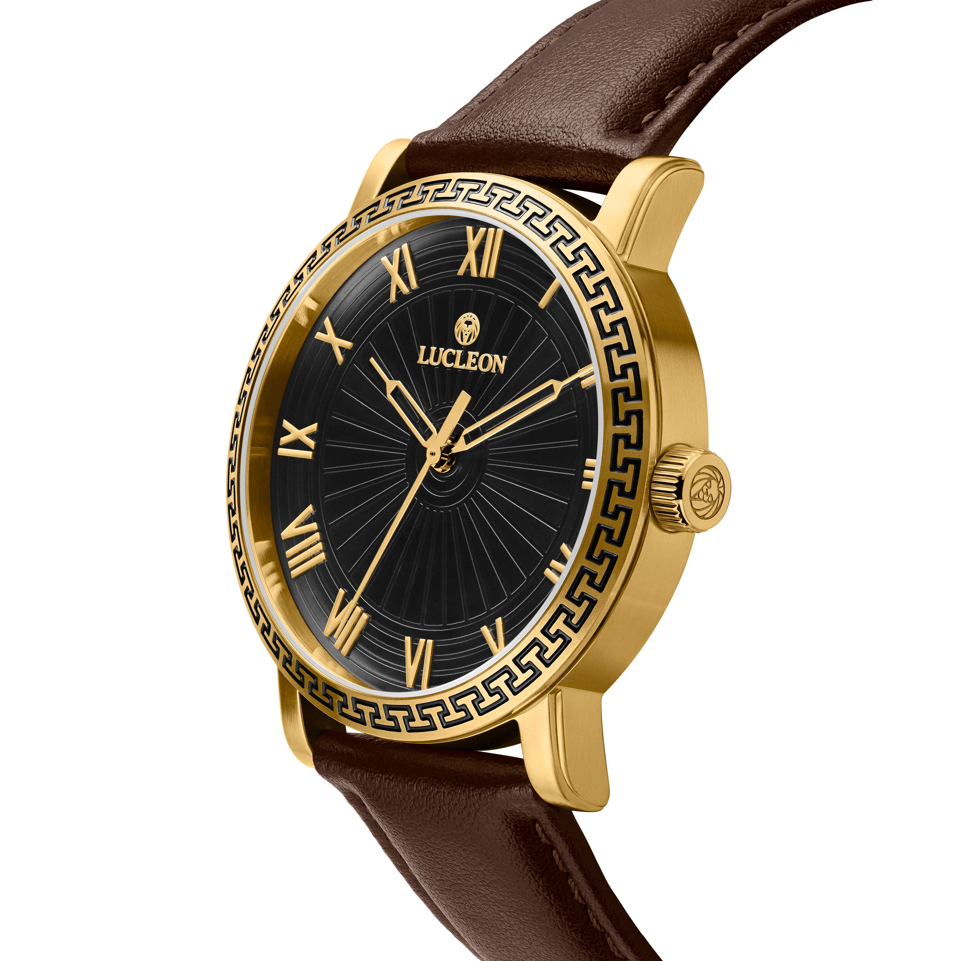 Hydra | Кафяв стоманен часовник в ретро стил - 2