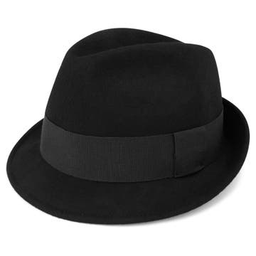 Sombrero fedora negro Kurt